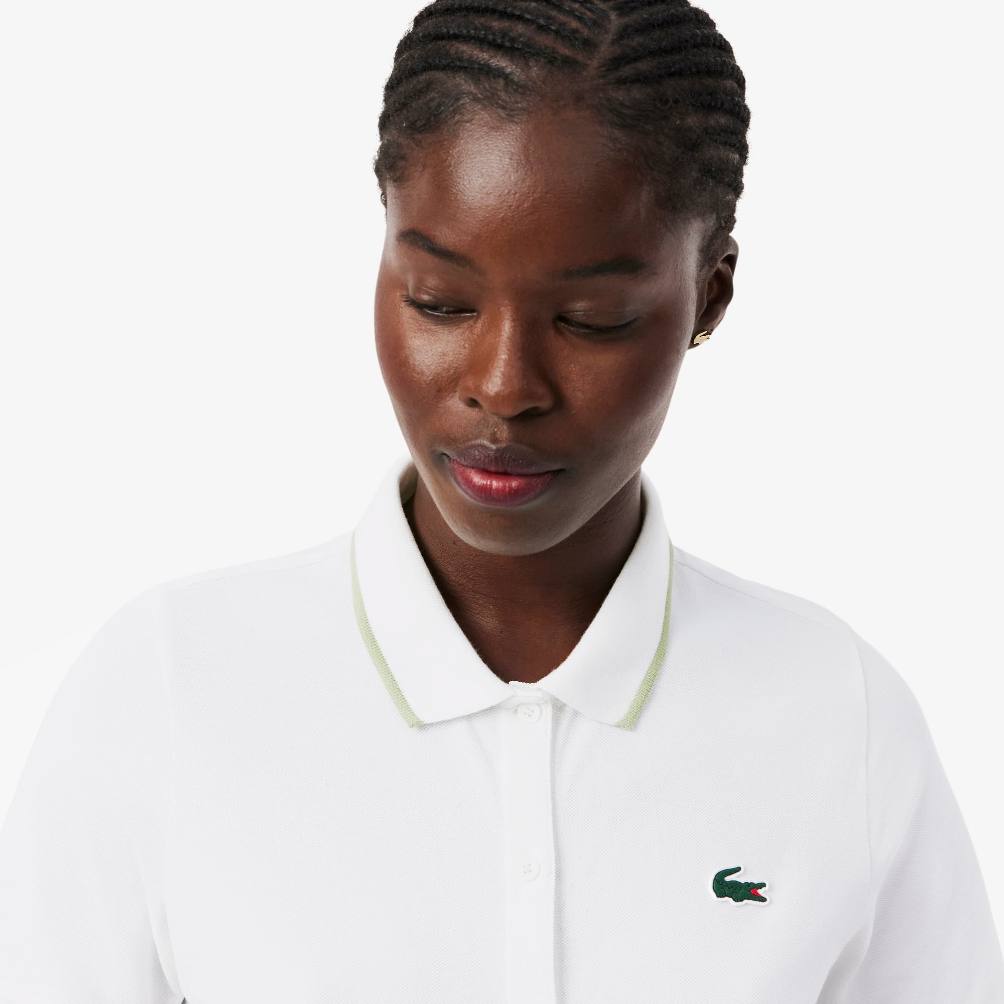 Áo Polo Golf Lacoste Nữ Chất Liệu Petit Piqué Điều Hòa Nhiệt Độ