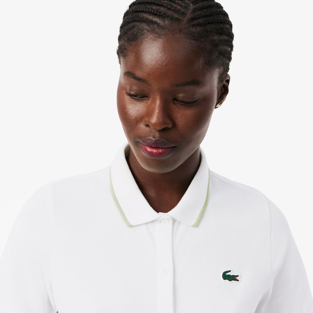 Áo Polo Golf Lacoste Nữ Chất Liệu Petit Piqué Điều Hòa Nhiệt Độ