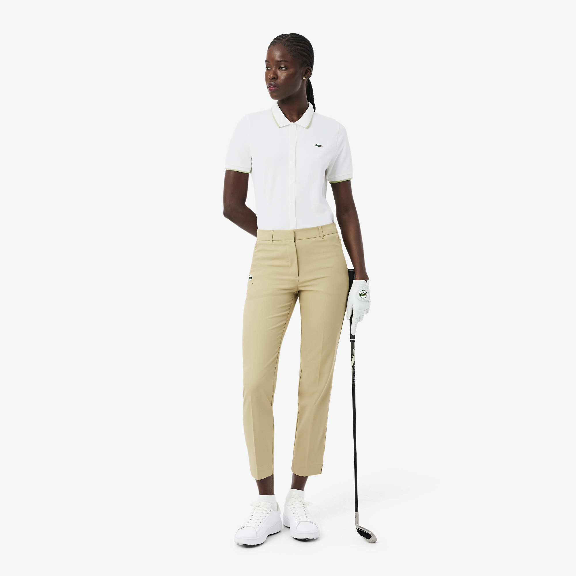 Áo Polo Golf Lacoste Nữ Chất Liệu Petit Piqué Điều Hòa Nhiệt Độ