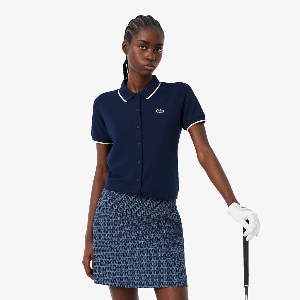 Áo Polo Golf Lacoste Nữ Chất Liệu Petit Piqué Điều Hòa Nhiệt Độ