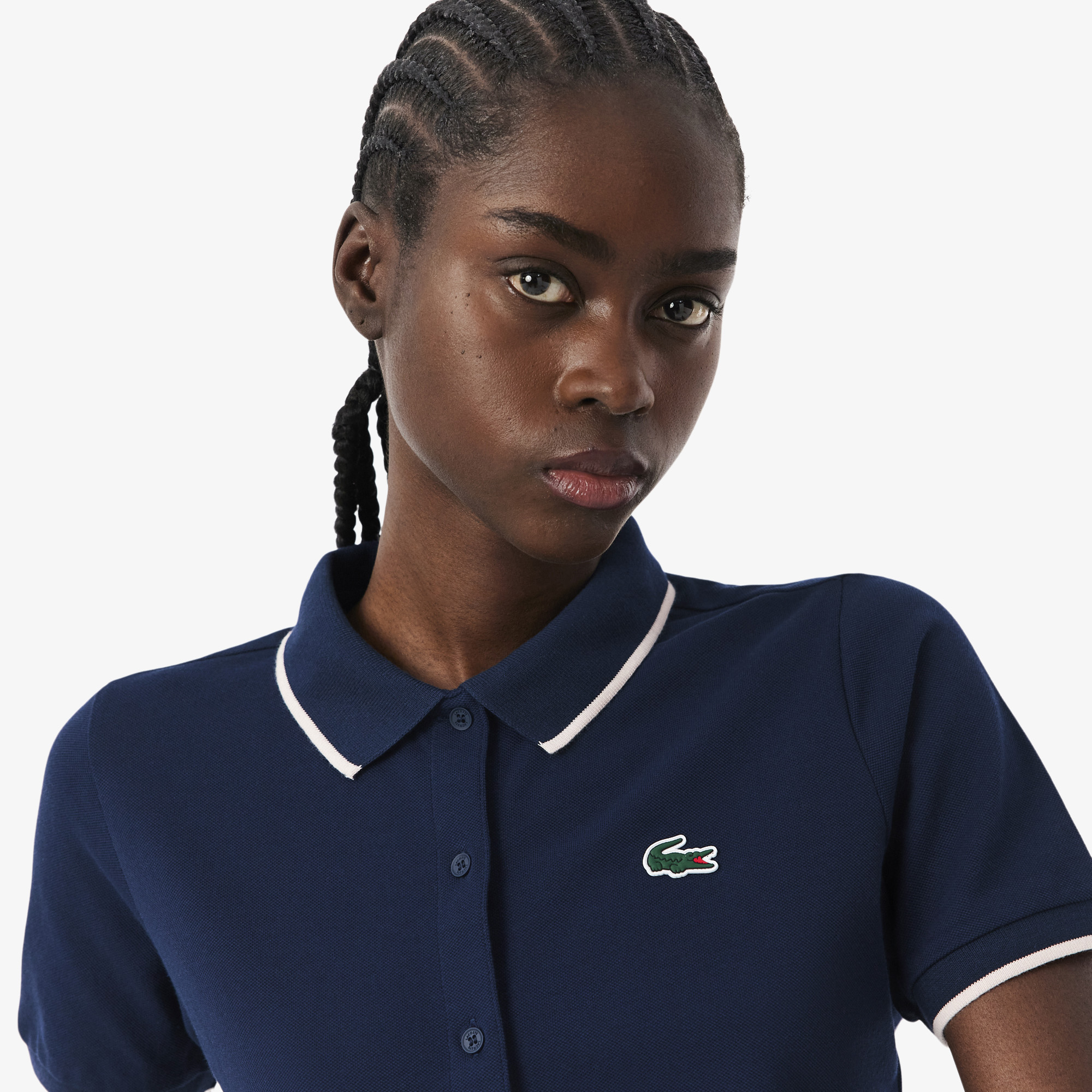 Áo Polo Golf Lacoste Nữ Chất Liệu Petit Piqué Điều Hòa Nhiệt Độ