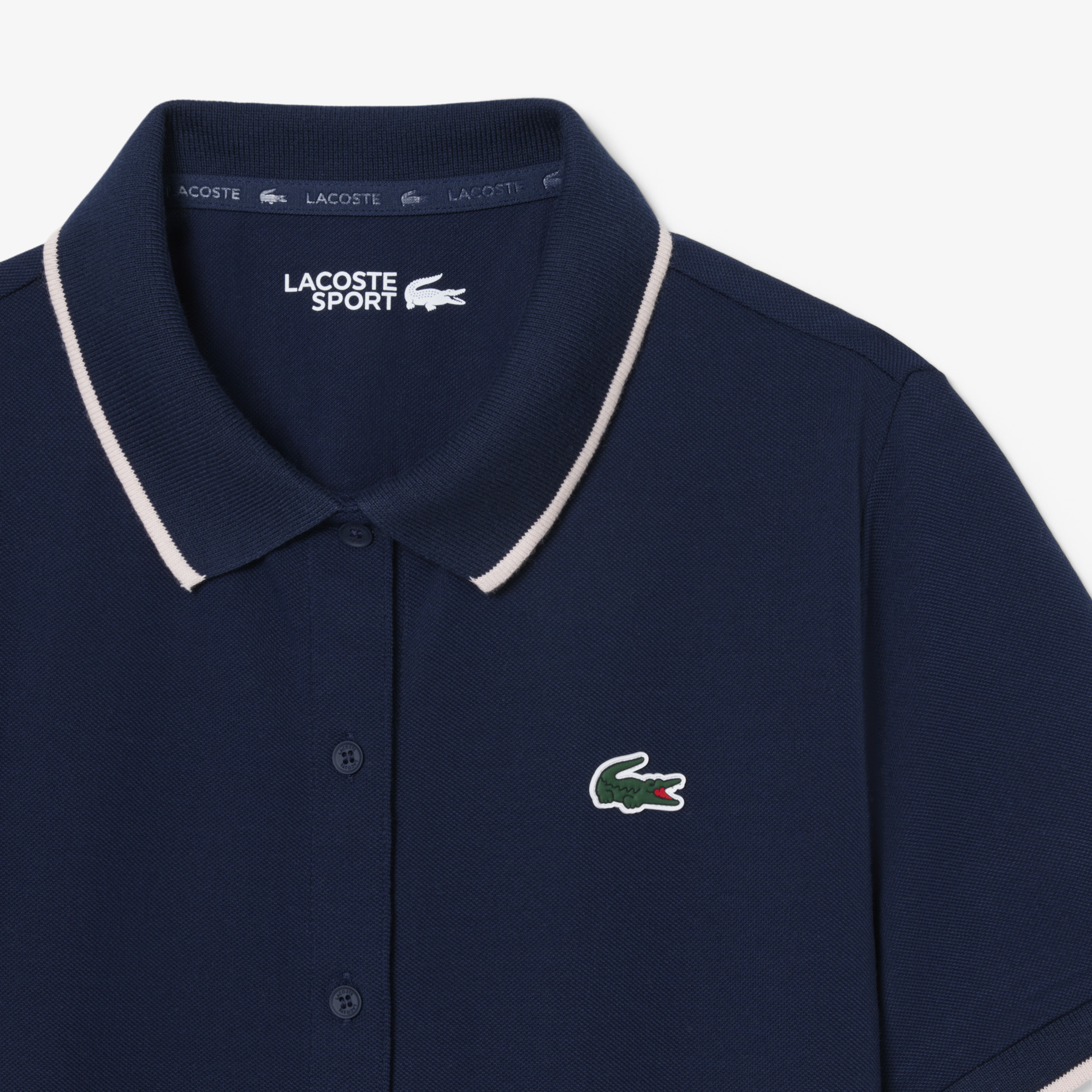 Áo Polo Golf Lacoste Nữ Chất Liệu Petit Piqué Điều Hòa Nhiệt Độ