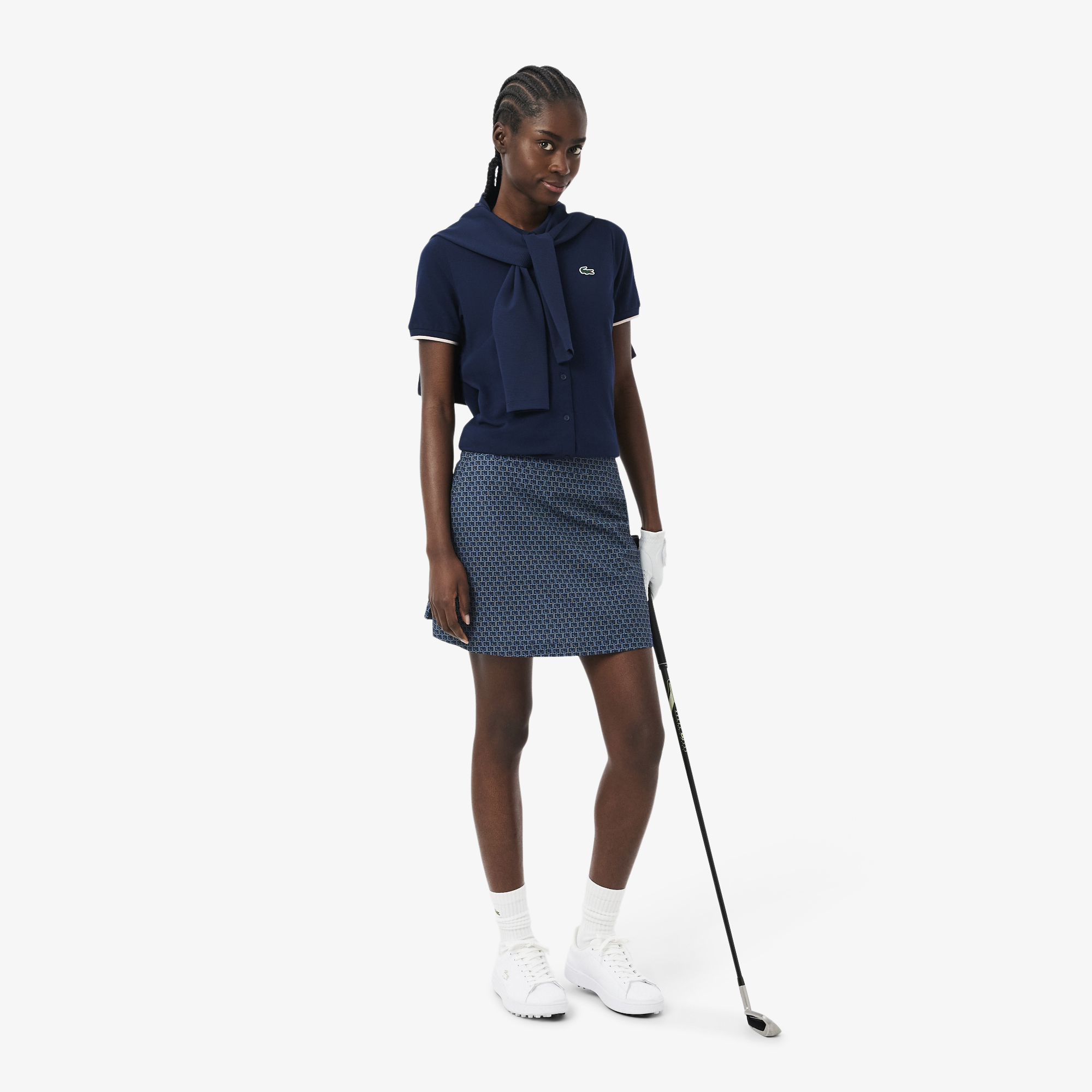 Áo Polo Golf Lacoste Nữ Chất Liệu Petit Piqué Điều Hòa Nhiệt Độ