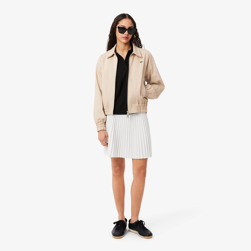 Áo Polo Lacoste Nữ Dáng Rộng Chất Liệu Piqué Mềm Mại