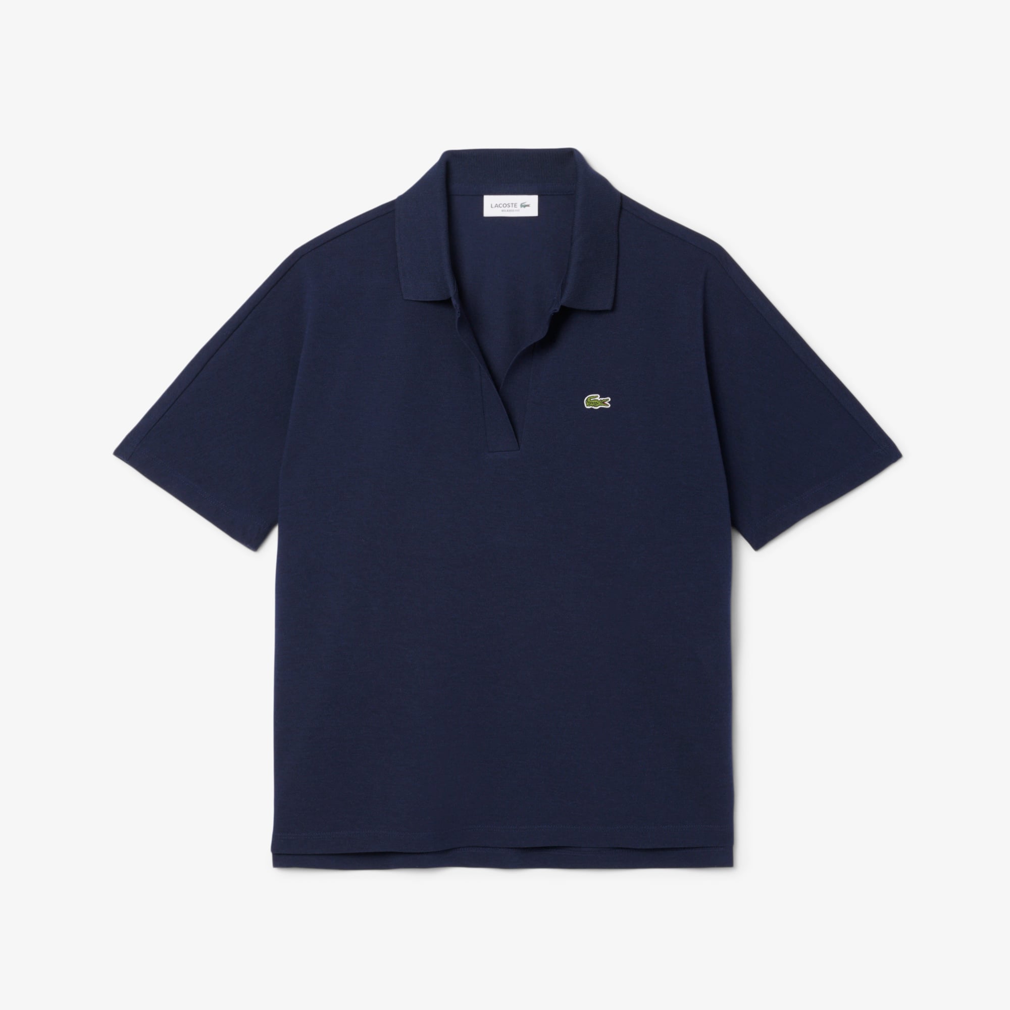 Áo Polo Lacoste Nữ Dáng Rộng Chất Liệu Piqué Mềm Mại