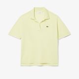 Áo Polo Lacoste Nữ Dáng Rộng Chất Liệu Piqué Mềm Mại