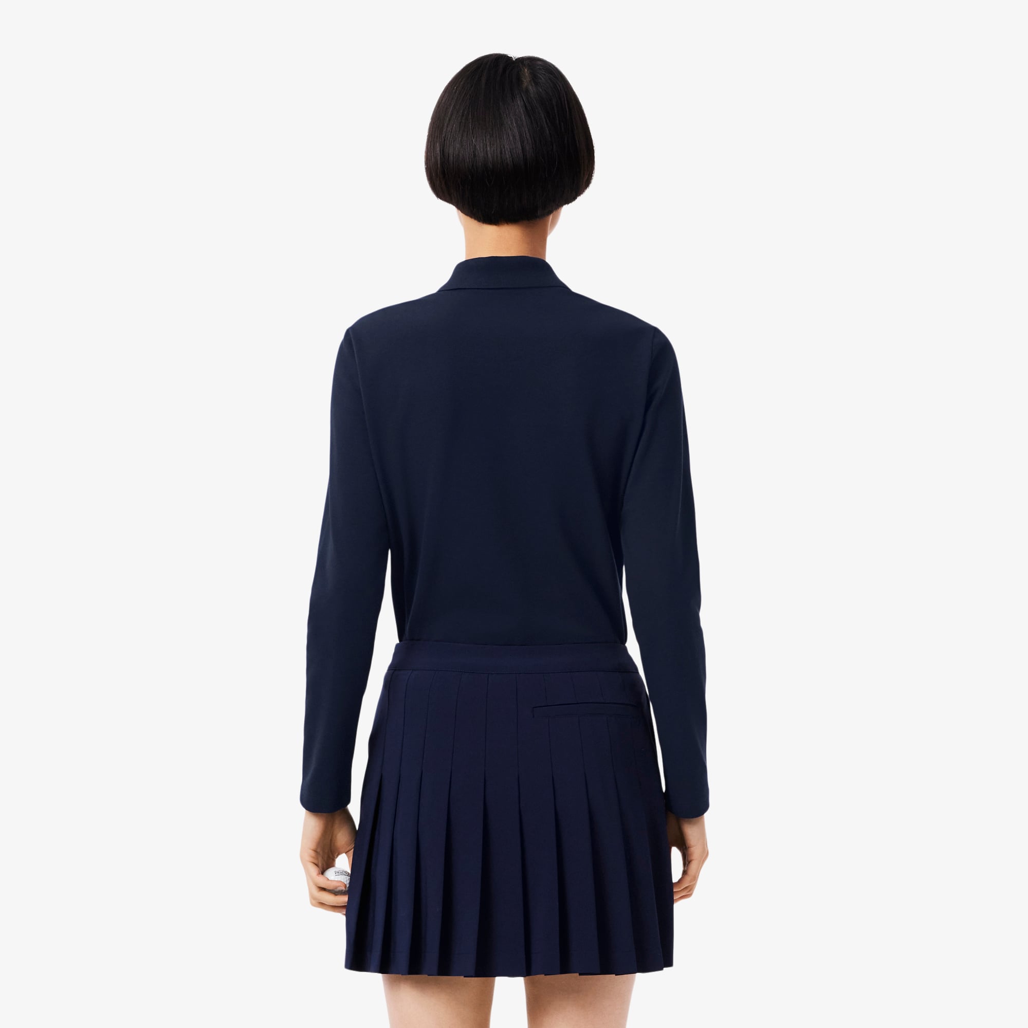 Áo Polo Golf Lacoste Nữ Dáng Suông Chống Tia Uv Điều Hòa Nhiệt Độ