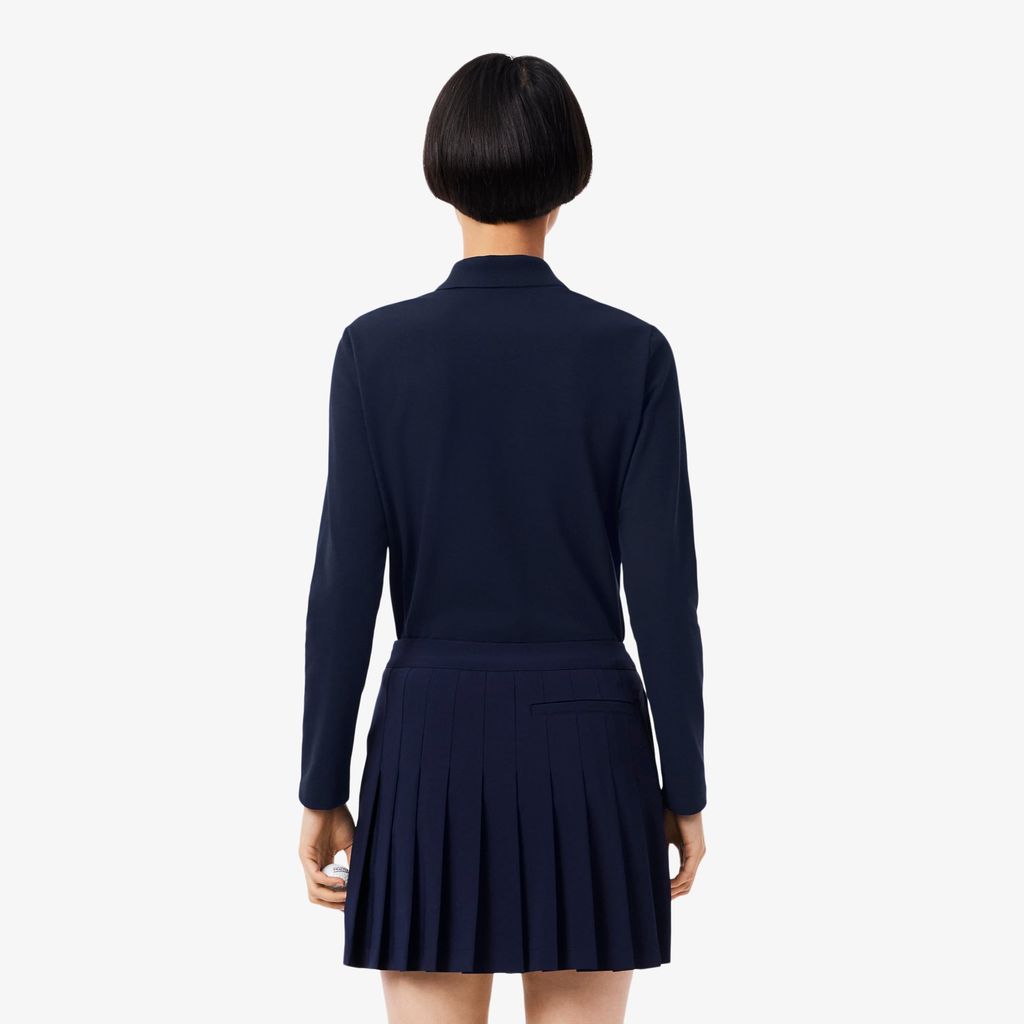 Áo Polo Golf Lacoste Nữ Dáng Suông Chống Tia Uv Điều Hòa Nhiệt Độ