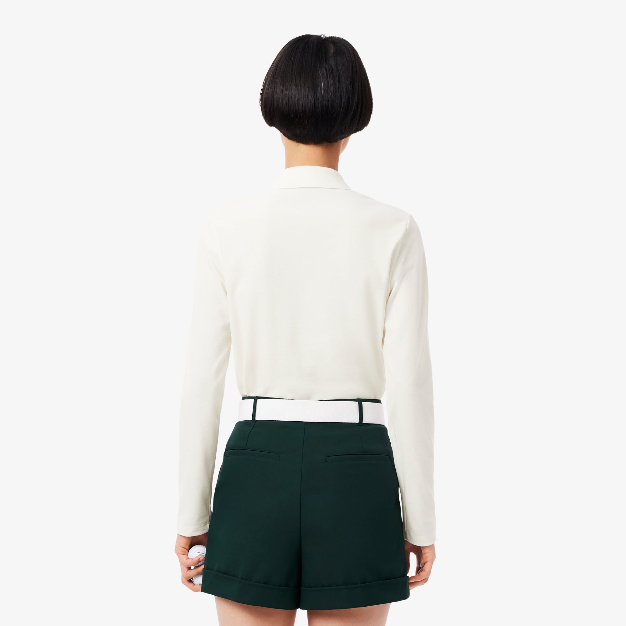 Áo Polo Golf Lacoste Nữ Dáng Suông Chống Tia Uv Điều Hòa Nhiệt Độ