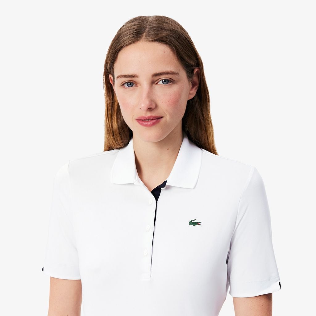 Áo Polo Golf Lacoste Nữ Ôm Dáng Co Giãn Chống Tia Uv