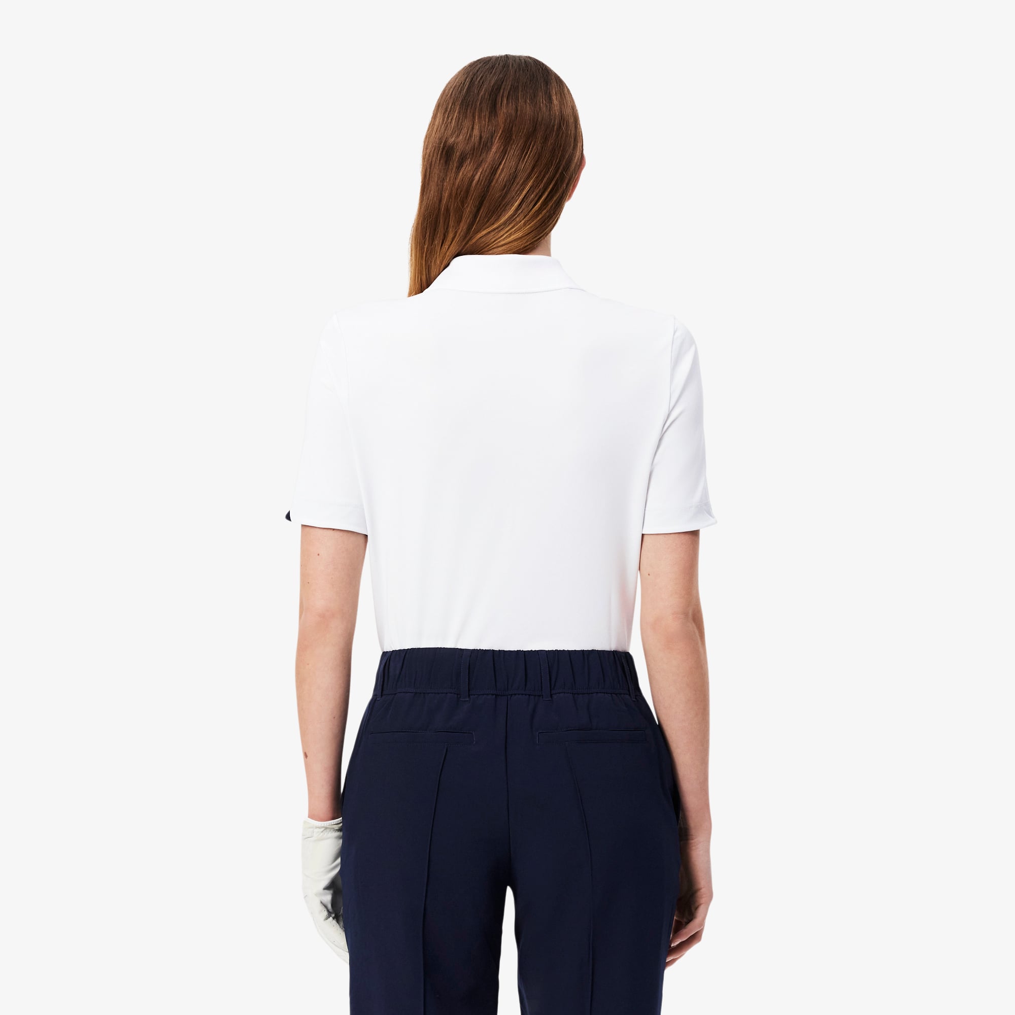 Áo Polo Golf Lacoste Nữ Ôm Dáng Co Giãn Chống Tia Uv