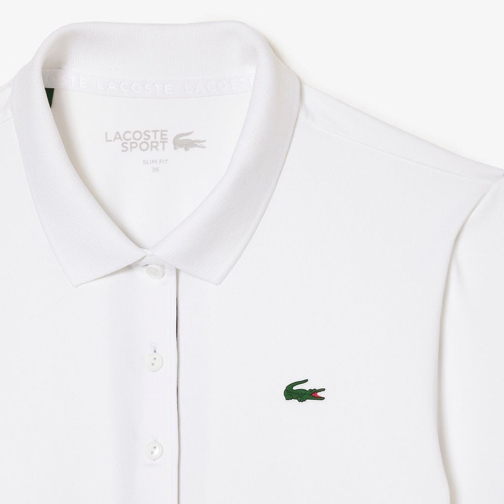Áo Polo Golf Lacoste Nữ Ôm Dáng Co Giãn Chống Tia Uv