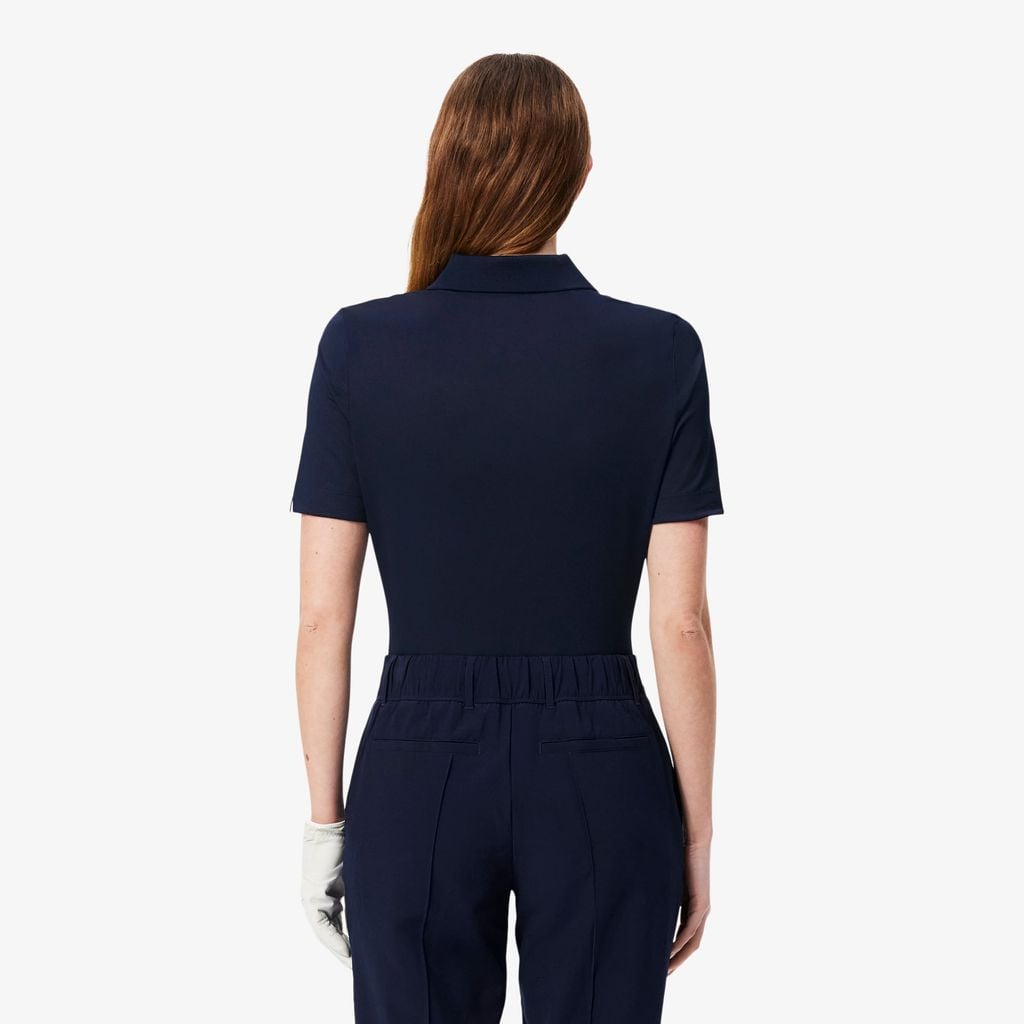 Áo Polo Golf Lacoste Nữ Ôm Dáng Co Giãn Chống Tia Uv