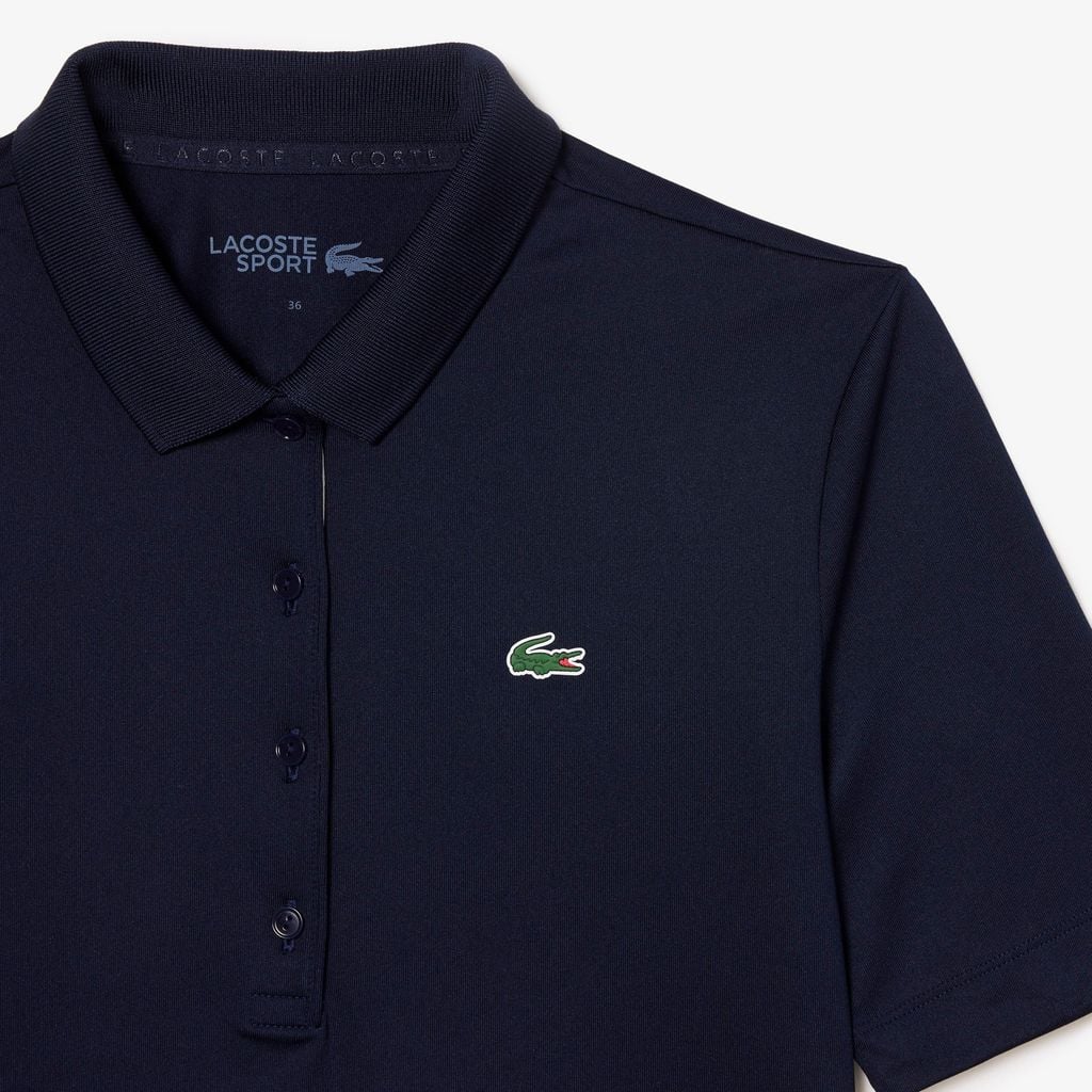 Áo Polo Golf Lacoste Nữ Ôm Dáng Co Giãn Chống Tia Uv