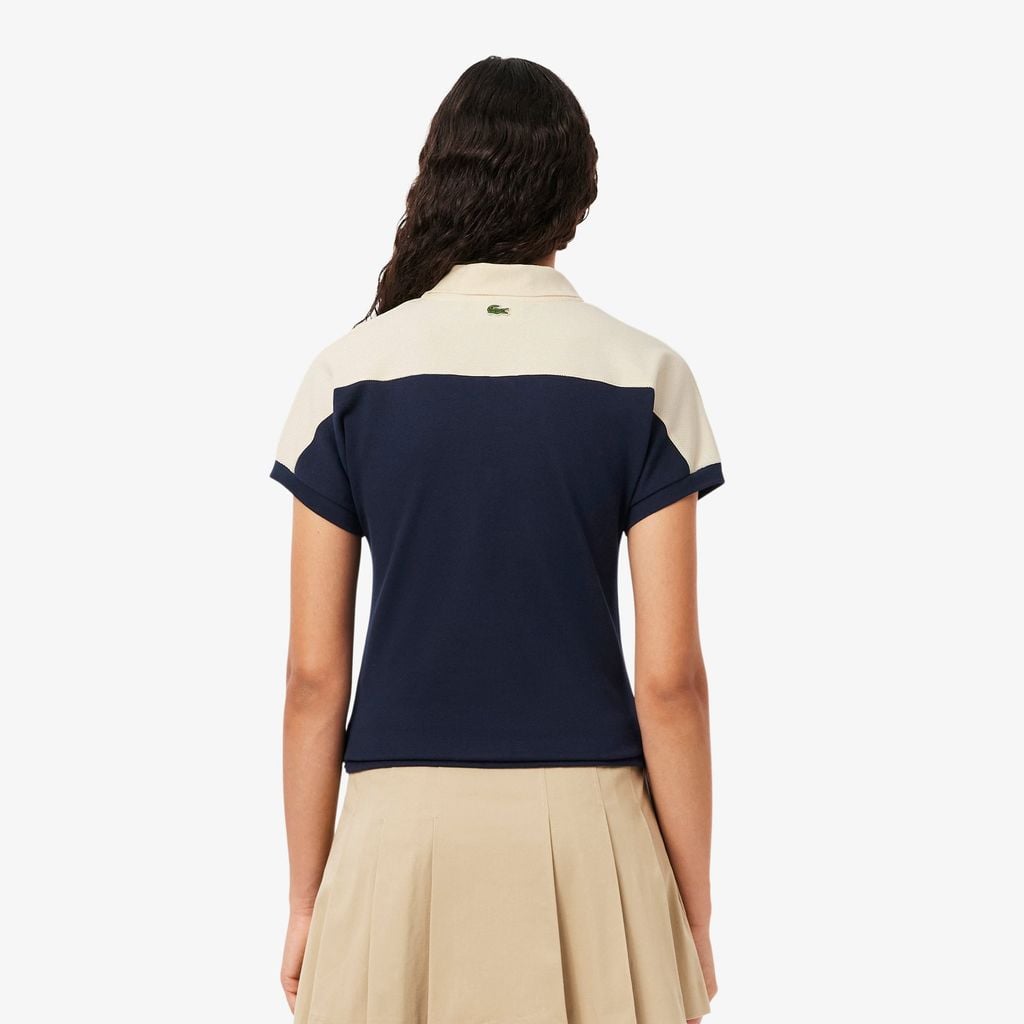 Áo Polo Lacoste Nữ Ôm Dáng Sọc Sản Xuất Tại Pháp