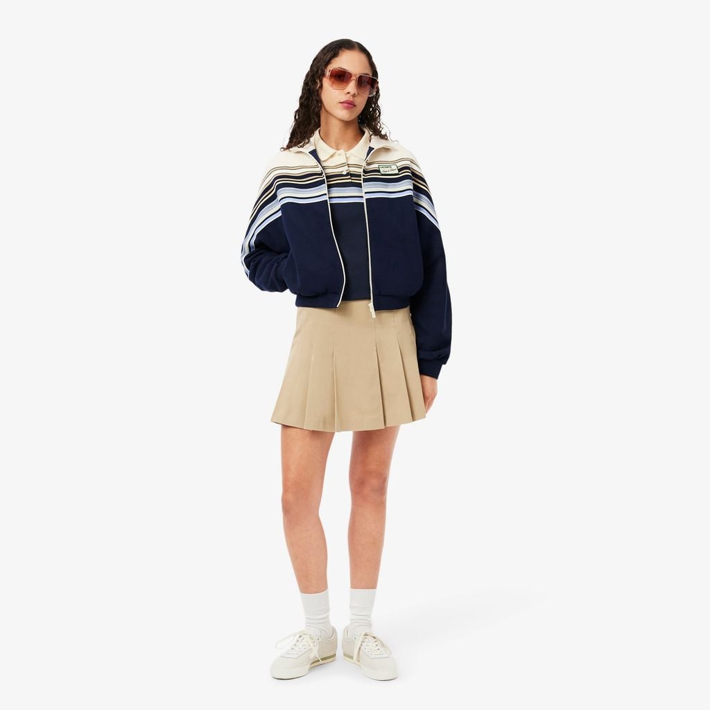 Áo Polo Lacoste Nữ Ôm Dáng Sọc Sản Xuất Tại Pháp