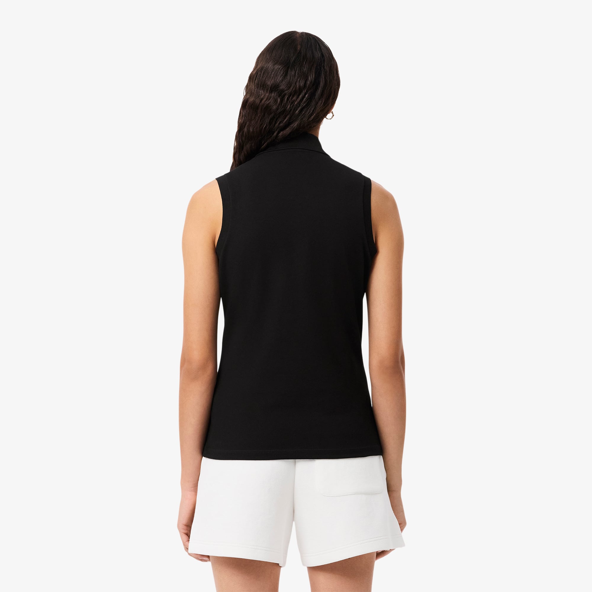 Áo Polo Lacoste Nữ L.12.D Piqué Ôm Dáng Sát Nách Co Dãn