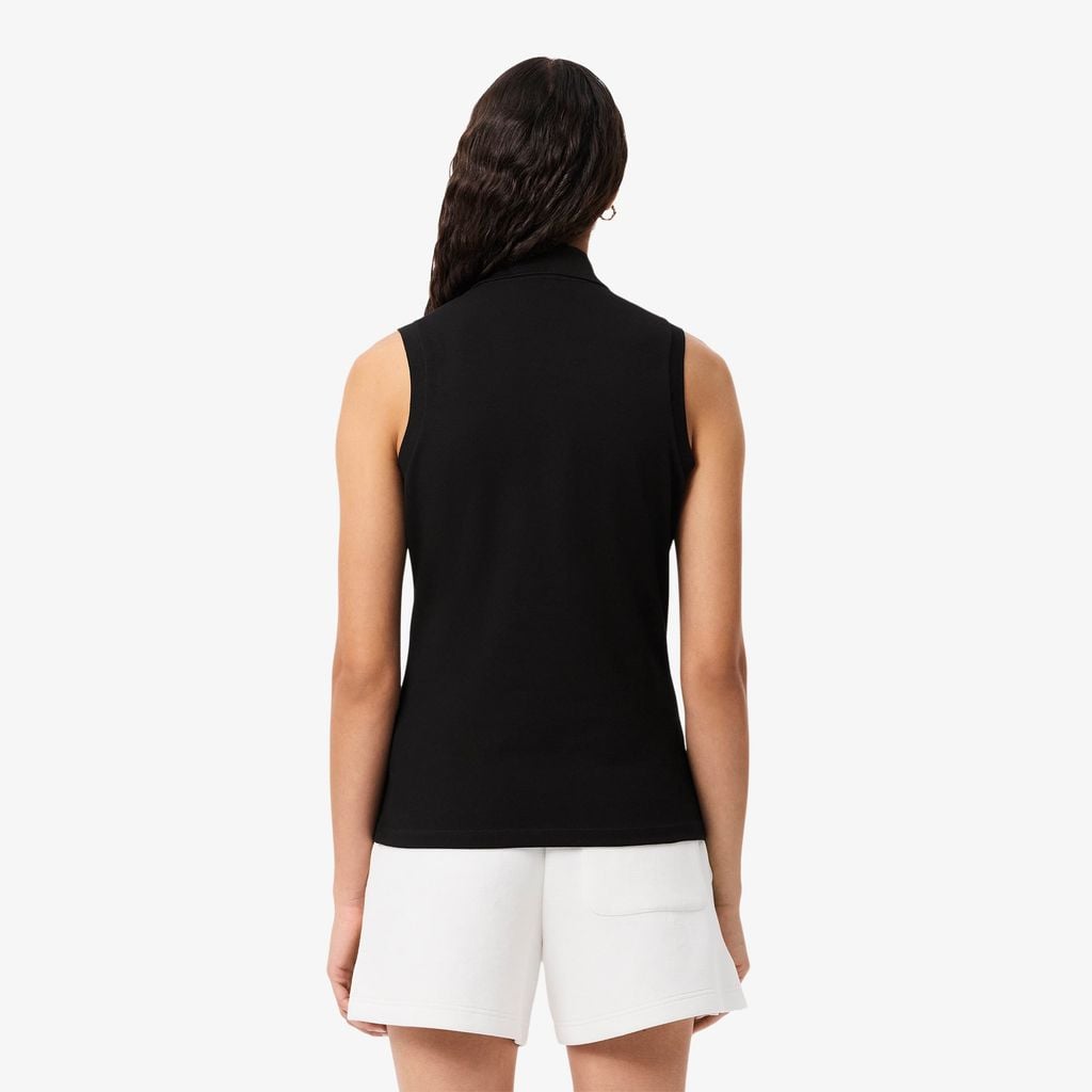 Áo Polo Lacoste Nữ L.12.D Piqué Ôm Dáng Sát Nách Co Dãn