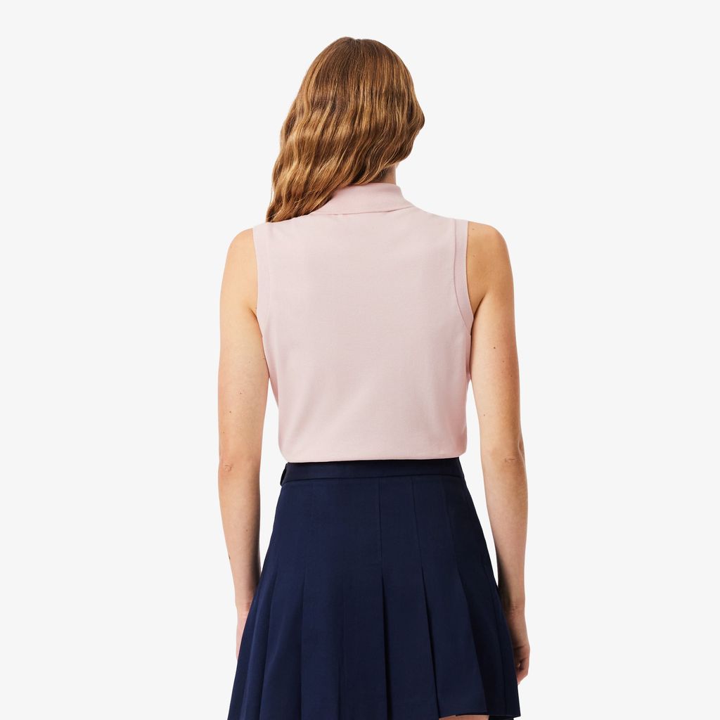 Áo Polo Lacoste Nữ L.12.D Piqué Ôm Dáng Sát Nách Co Dãn