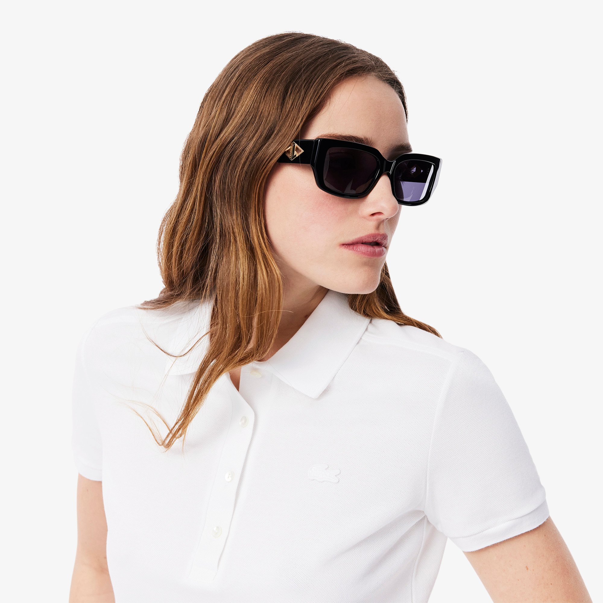 Áo Polo Lacoste Nữ L.12.D Ôm Dáng Chất Liệu Piqué Co Giãn