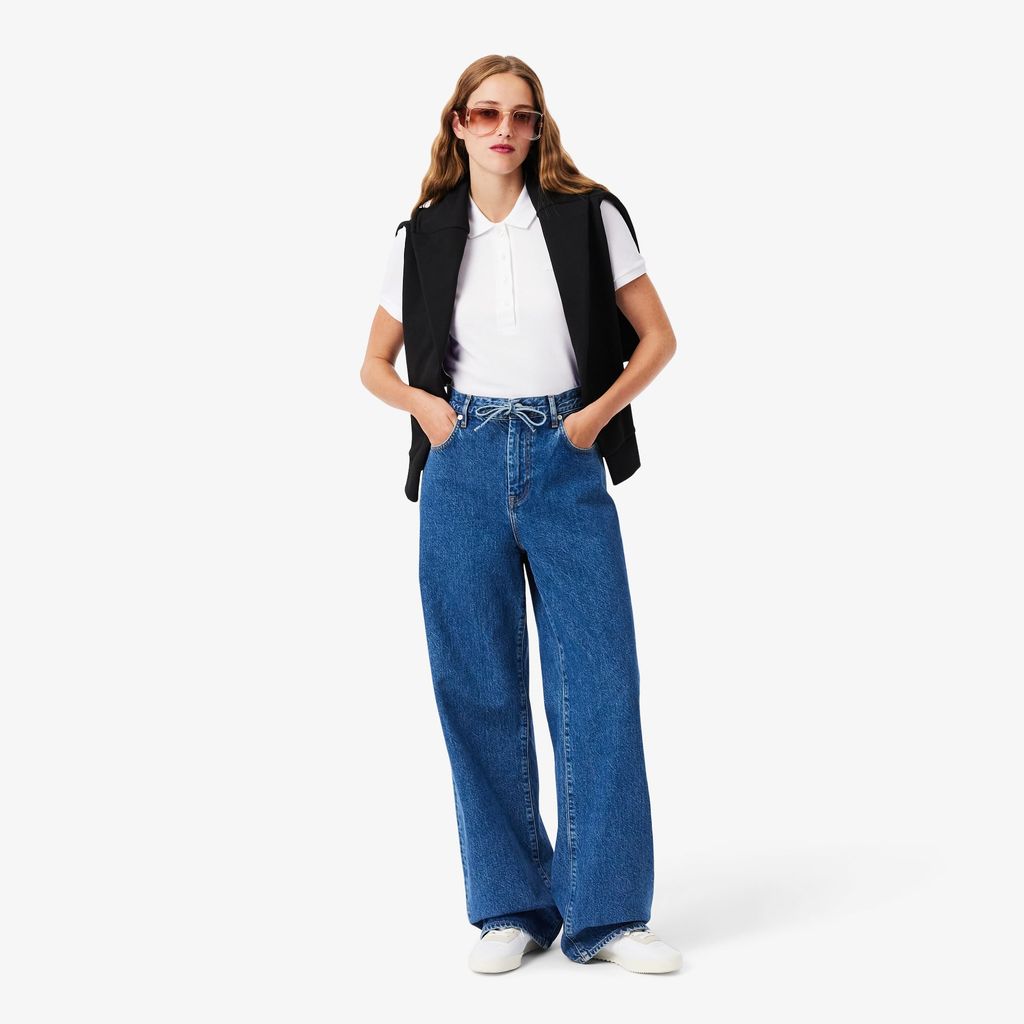 Áo Polo Lacoste Nữ L.12.D Ôm Dáng Chất Liệu Piqué Co Giãn