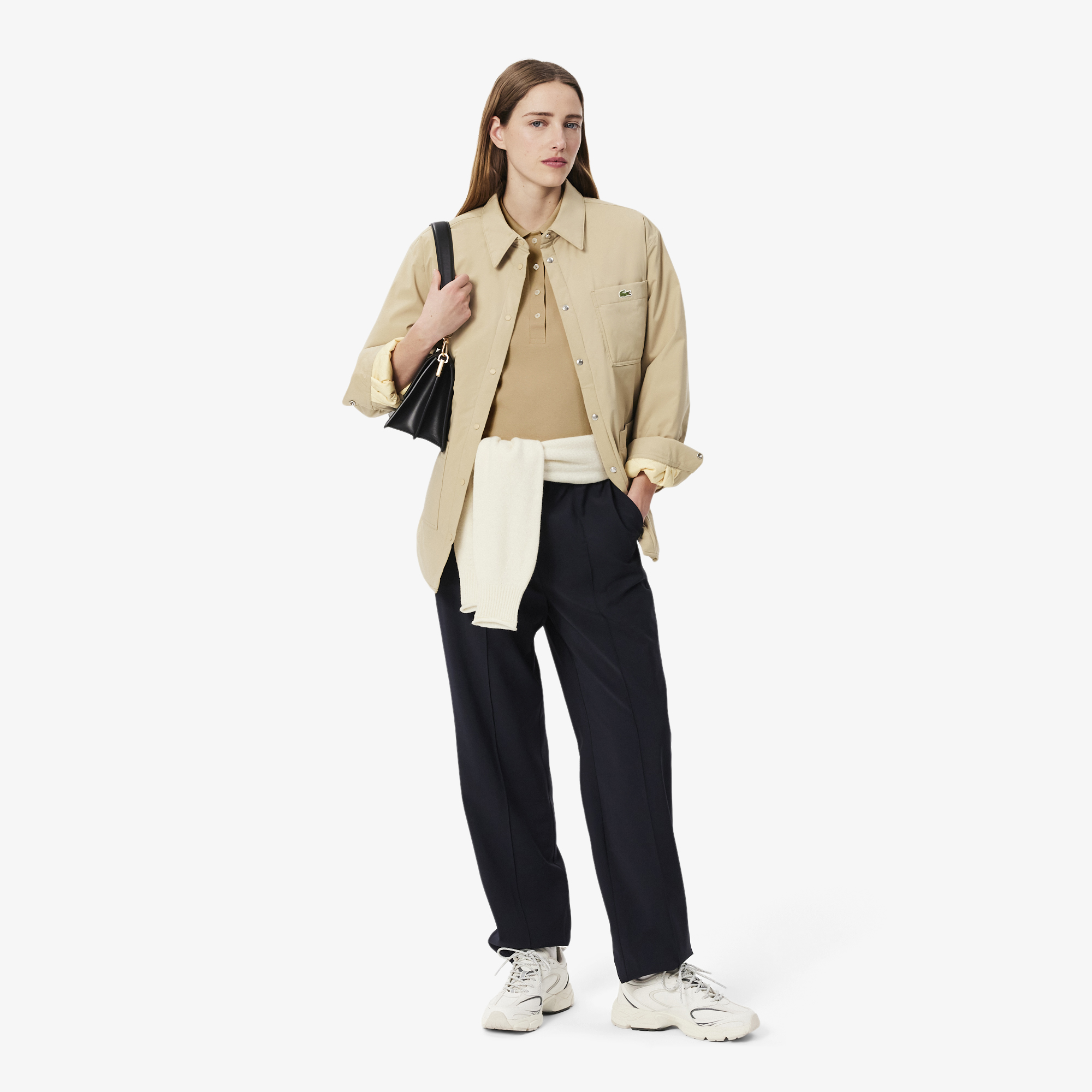 Áo Polo Lacoste Nữ L.12.D Ôm Dáng Chất Liệu Piqué Co Giãn