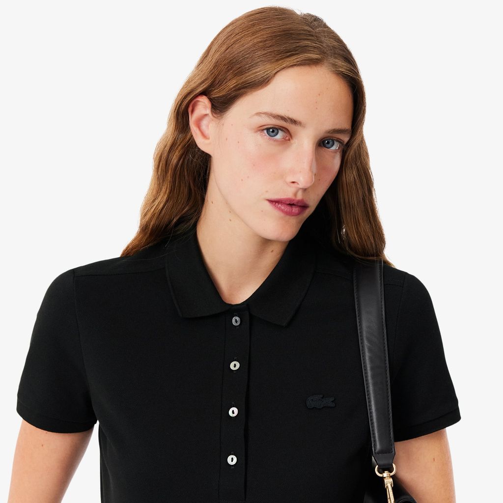 Áo Polo Lacoste Nữ L.12.D Ôm Dáng Chất Liệu Piqué Co Giãn