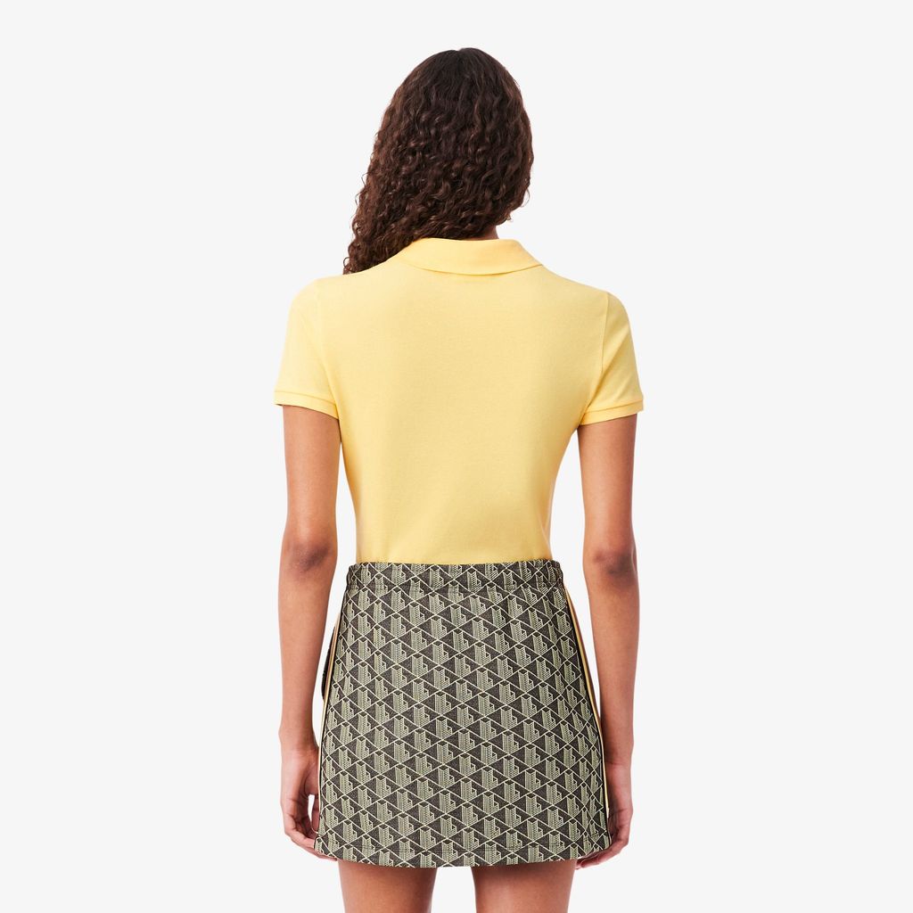 Áo Polo Lacoste Nữ L.12.D Ôm Dáng Chất Liệu Piqué Co Giãn