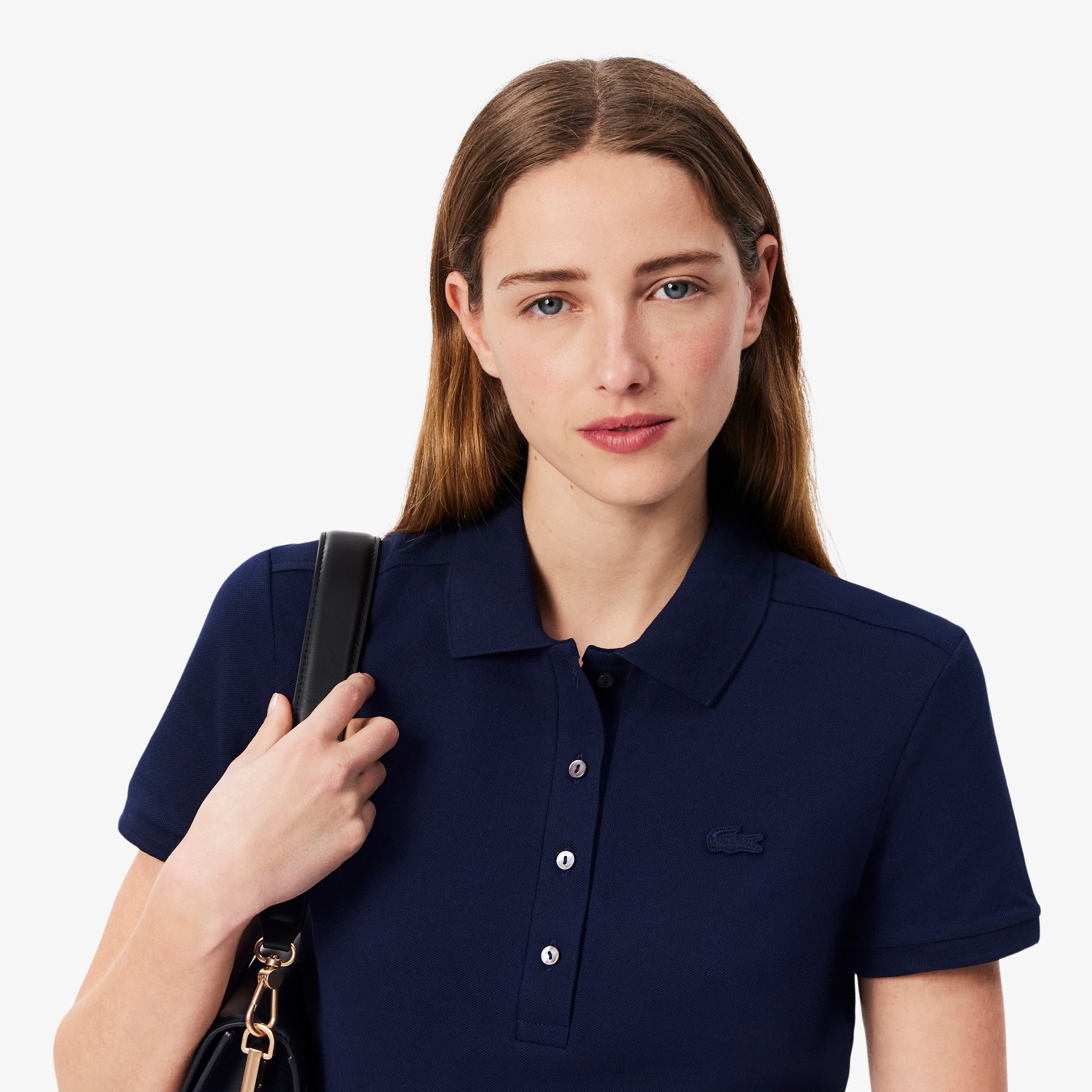 Áo Polo Lacoste Nữ L.12.D Ôm Dáng Chất Liệu Piqué Co Giãn