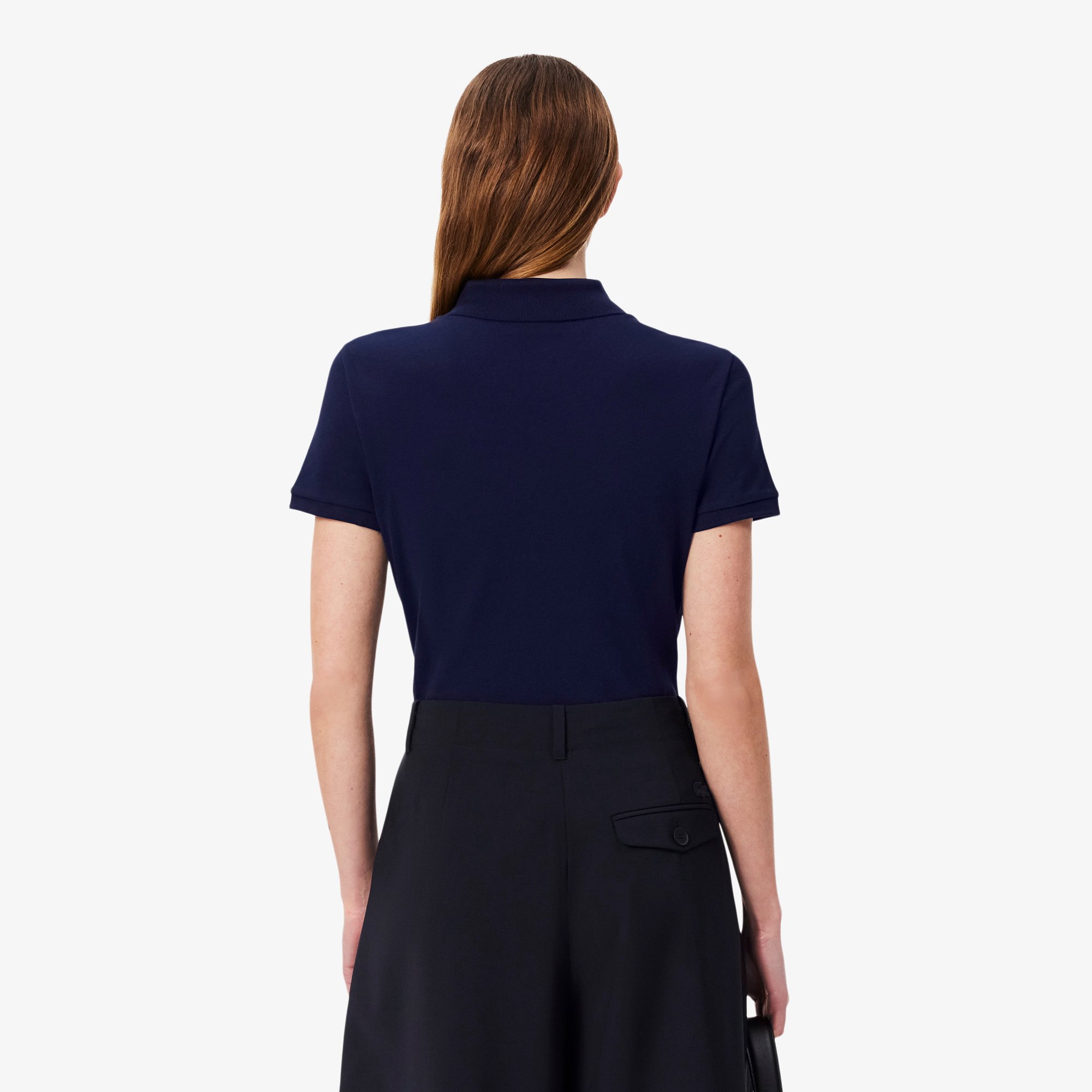 Áo Polo Lacoste Nữ L.12.D Ôm Dáng Chất Liệu Piqué Co Giãn