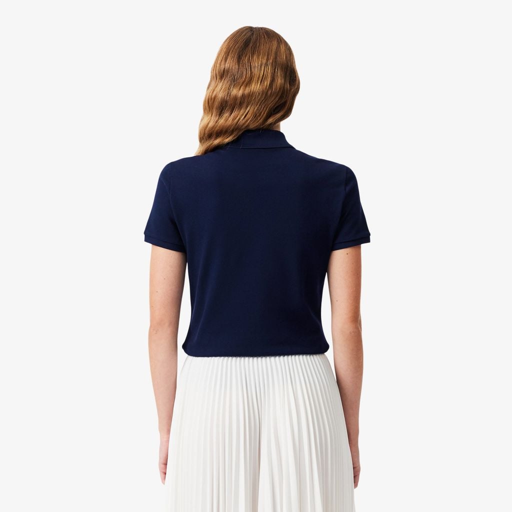 Áo Polo Lacoste Nữ L.12.D Ôm Dáng Chất Liệu Piqué Co Giãn