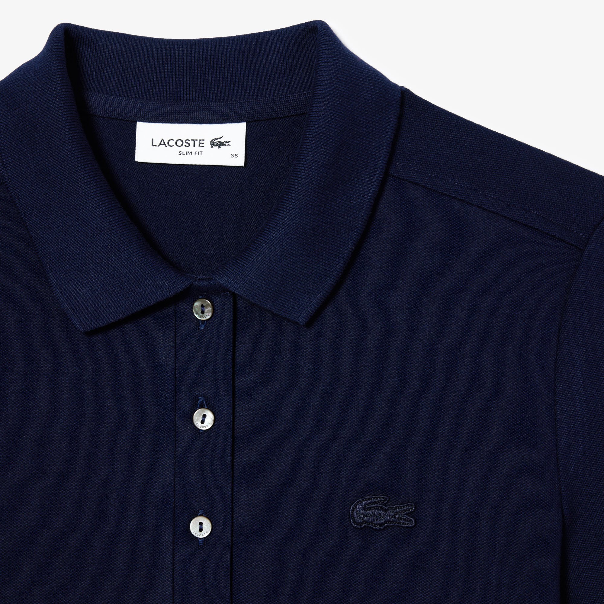 Áo Polo Lacoste Nữ L.12.D Ôm Dáng Chất Liệu Piqué Co Giãn
