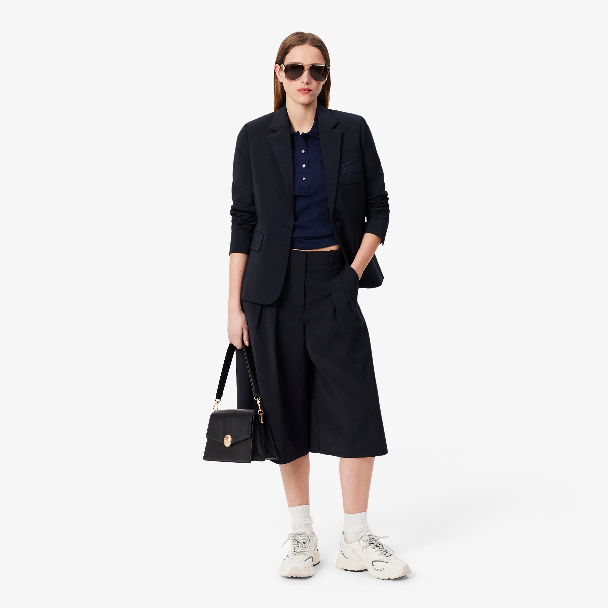 Áo Polo Lacoste Nữ L.12.D Ôm Dáng Chất Liệu Piqué Co Giãn