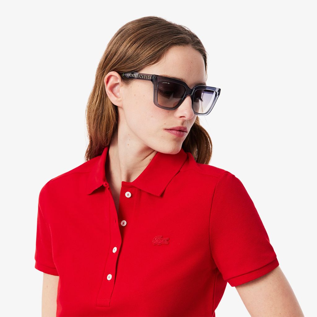 Áo Polo Lacoste Nữ L.12.D Ôm Dáng Chất Liệu Piqué Co Giãn
