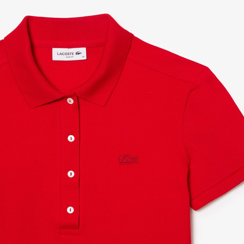 Áo Polo Lacoste Nữ L.12.D Ôm Dáng Chất Liệu Piqué Co Giãn