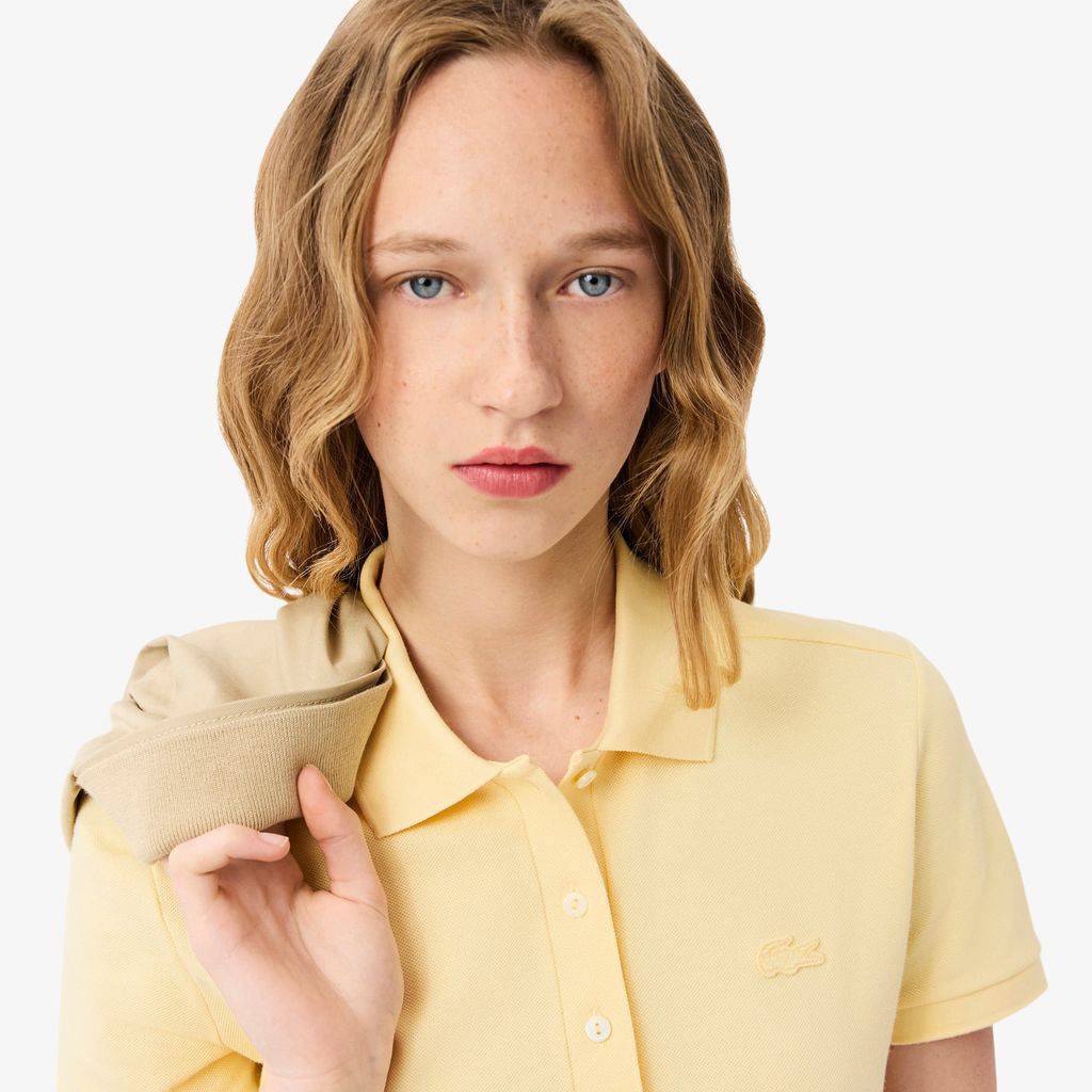 Áo Polo Lacoste Nữ L.12.D Ôm Dáng Chất Liệu Piqué Co Giãn