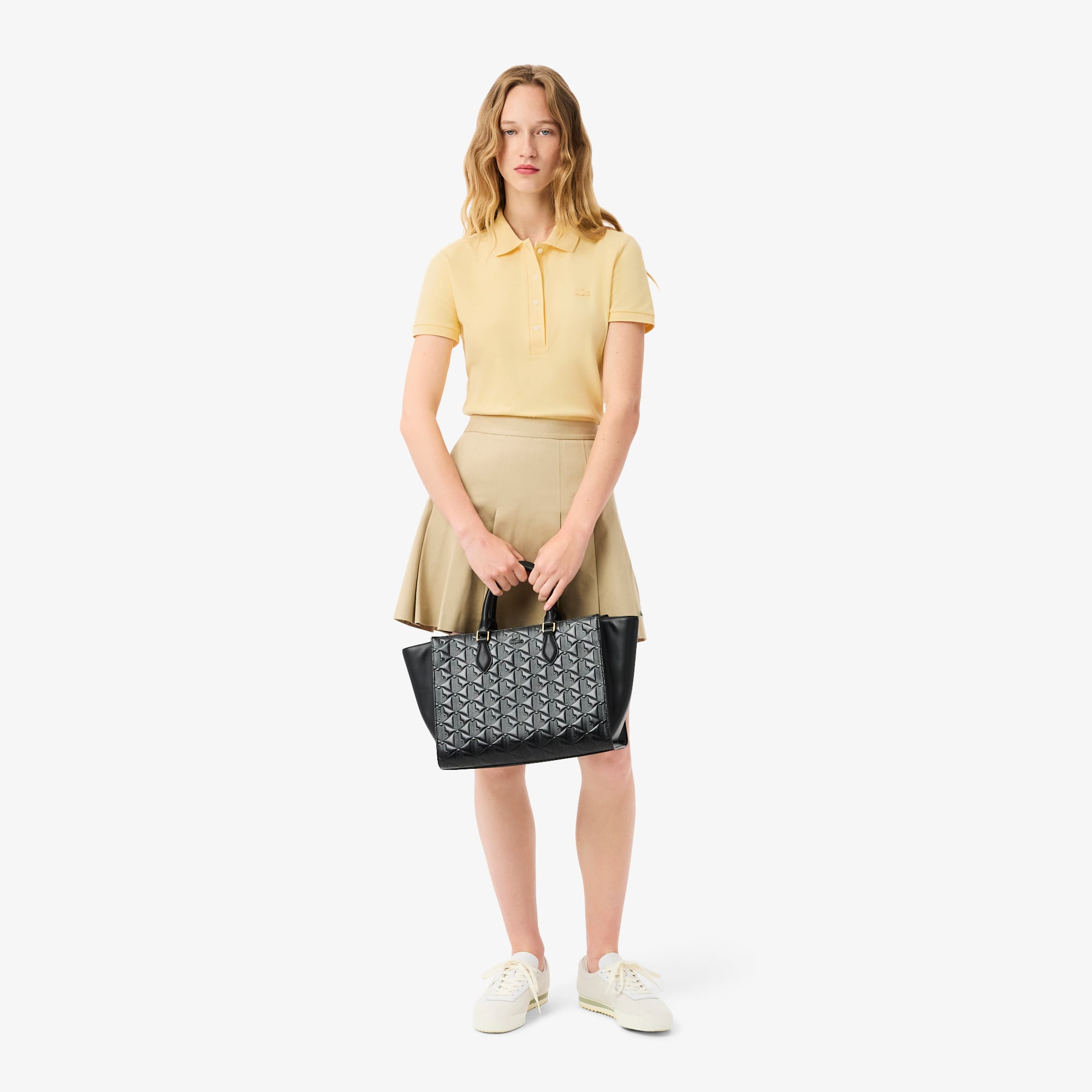 Áo Polo Lacoste Nữ L.12.D Ôm Dáng Chất Liệu Piqué Co Giãn