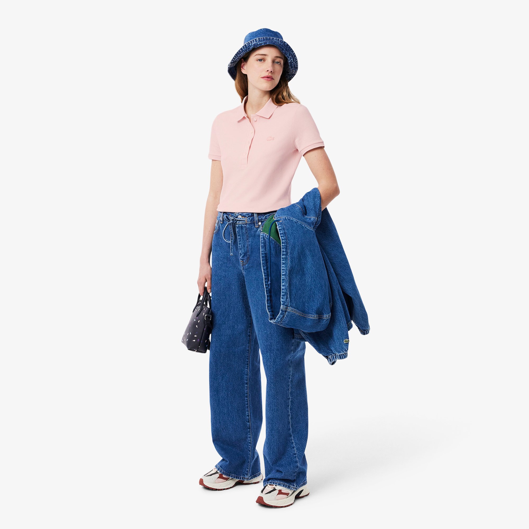 Áo Polo Lacoste Nữ L.12.D Ôm Dáng Chất Liệu Piqué Co Giãn