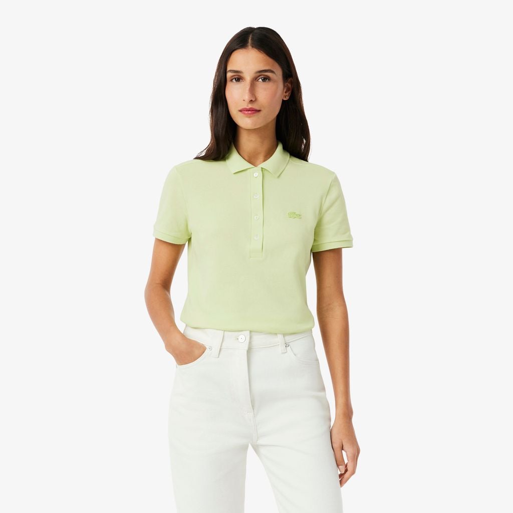 Áo Polo Lacoste Nữ L.12.D Ôm Dáng Chất Liệu Piqué Co Giãn