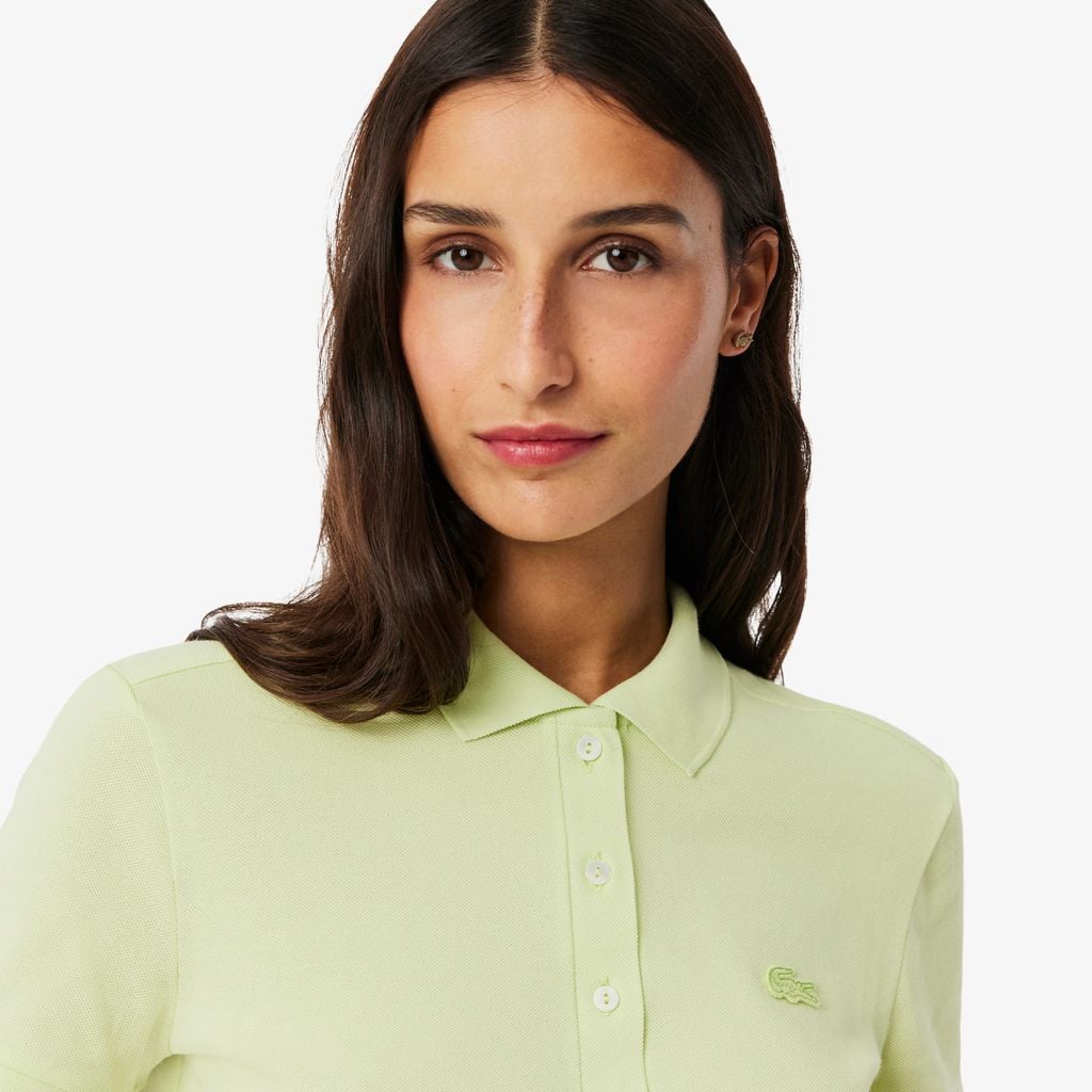 Áo Polo Lacoste Nữ L.12.D Ôm Dáng Chất Liệu Piqué Co Giãn