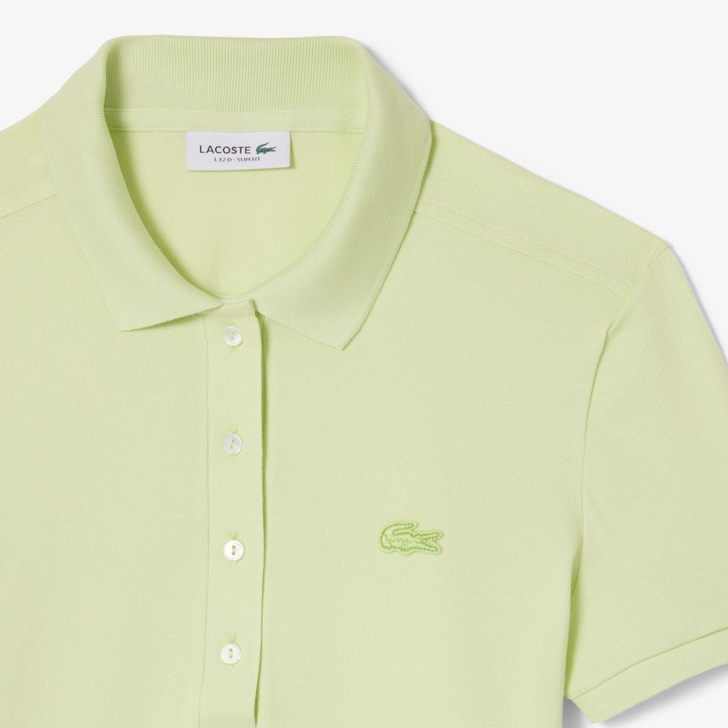 Áo Polo Lacoste Nữ L.12.D Ôm Dáng Chất Liệu Piqué Co Giãn