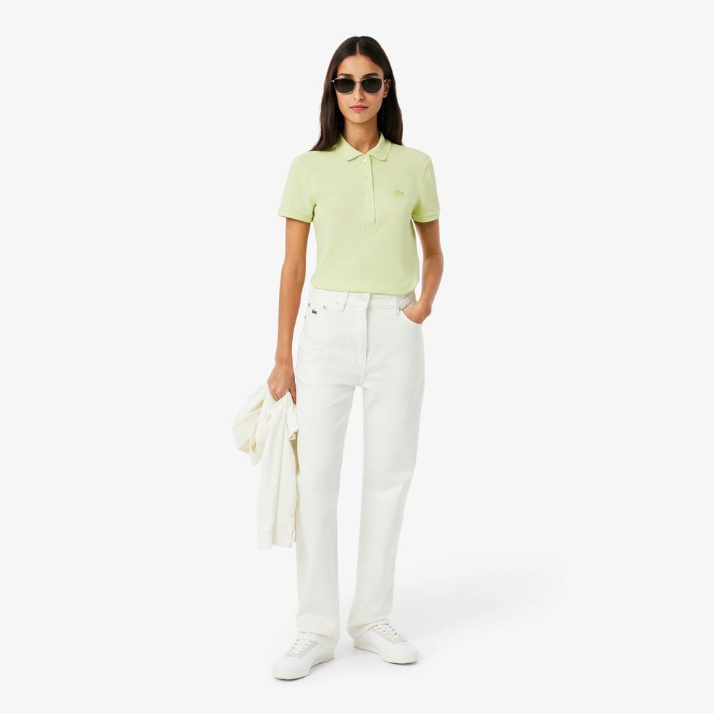 Áo Polo Lacoste Nữ L.12.D Ôm Dáng Chất Liệu Piqué Co Giãn