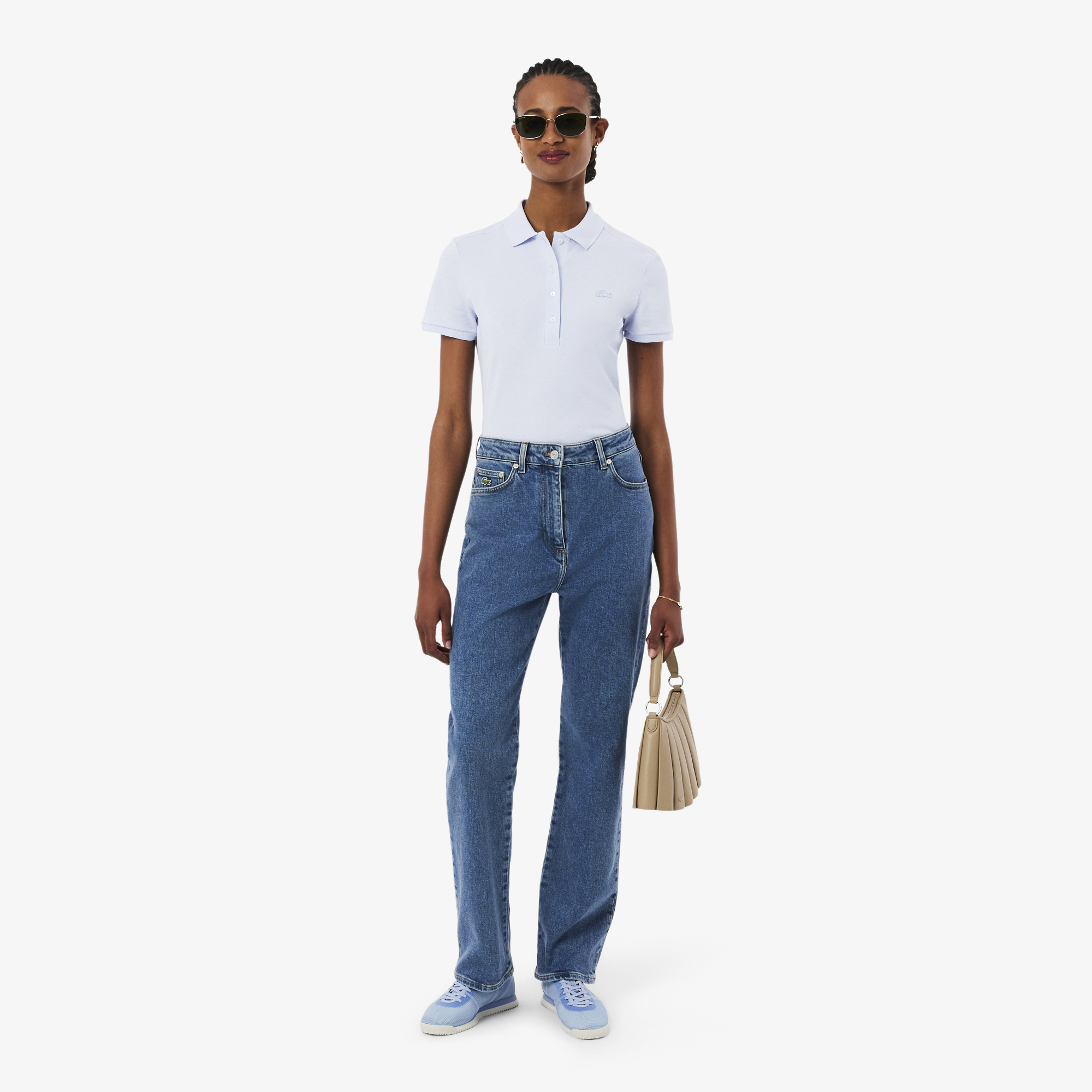 Áo Polo Lacoste Nữ L.12.D Ôm Dáng Chất Liệu Piqué Co Giãn