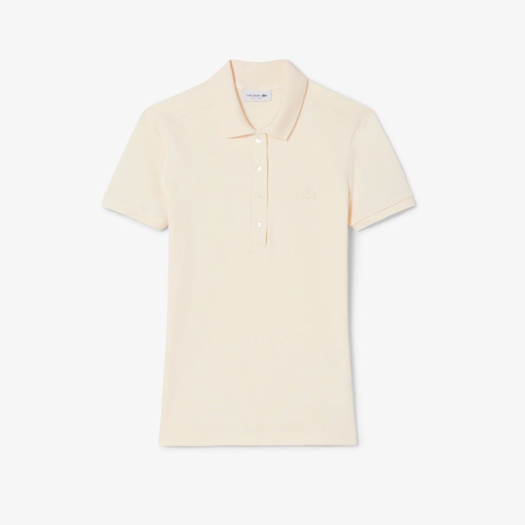Áo Polo Lacoste Nữ L.12.D Ôm Dáng Chất Liệu Piqué Co Giãn