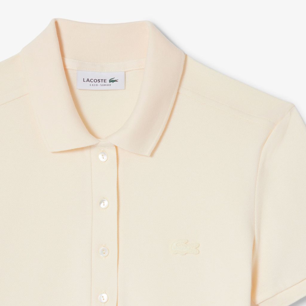 Áo Polo Lacoste Nữ L.12.D Ôm Dáng Chất Liệu Piqué Co Giãn