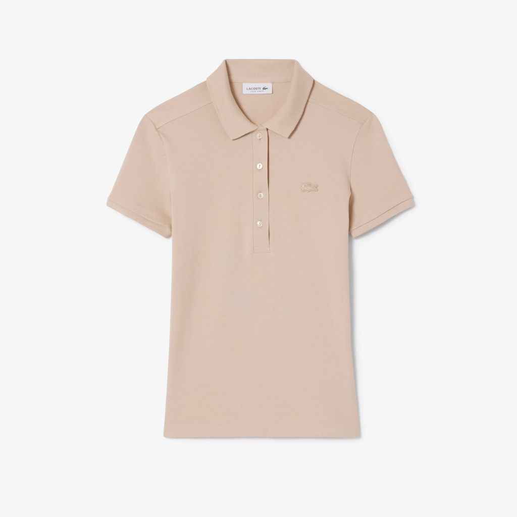 Áo Polo Lacoste Nữ L.12.D Ôm Dáng Chất Liệu Piqué Co Giãn