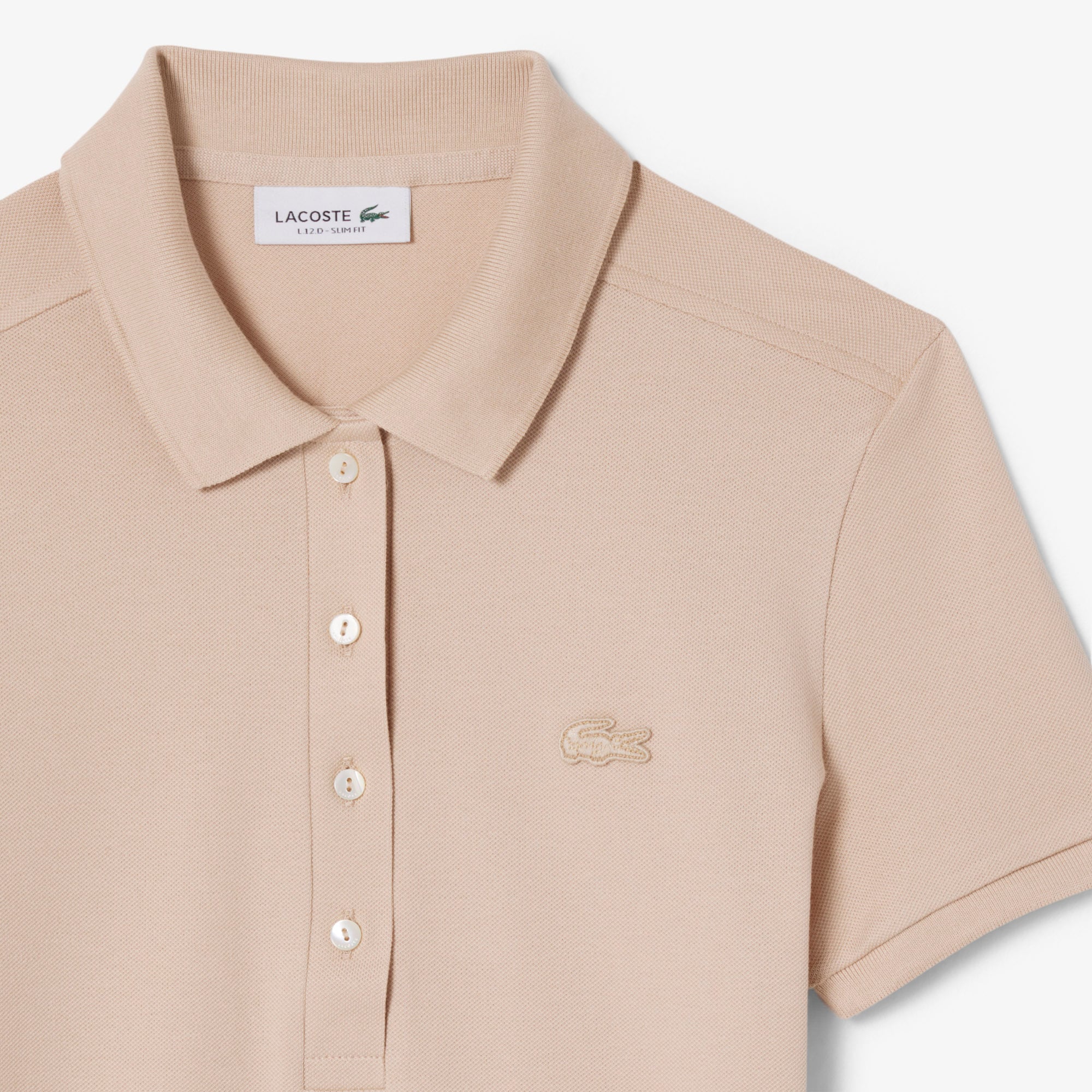 Áo Polo Lacoste Nữ L.12.D Ôm Dáng Chất Liệu Piqué Co Giãn
