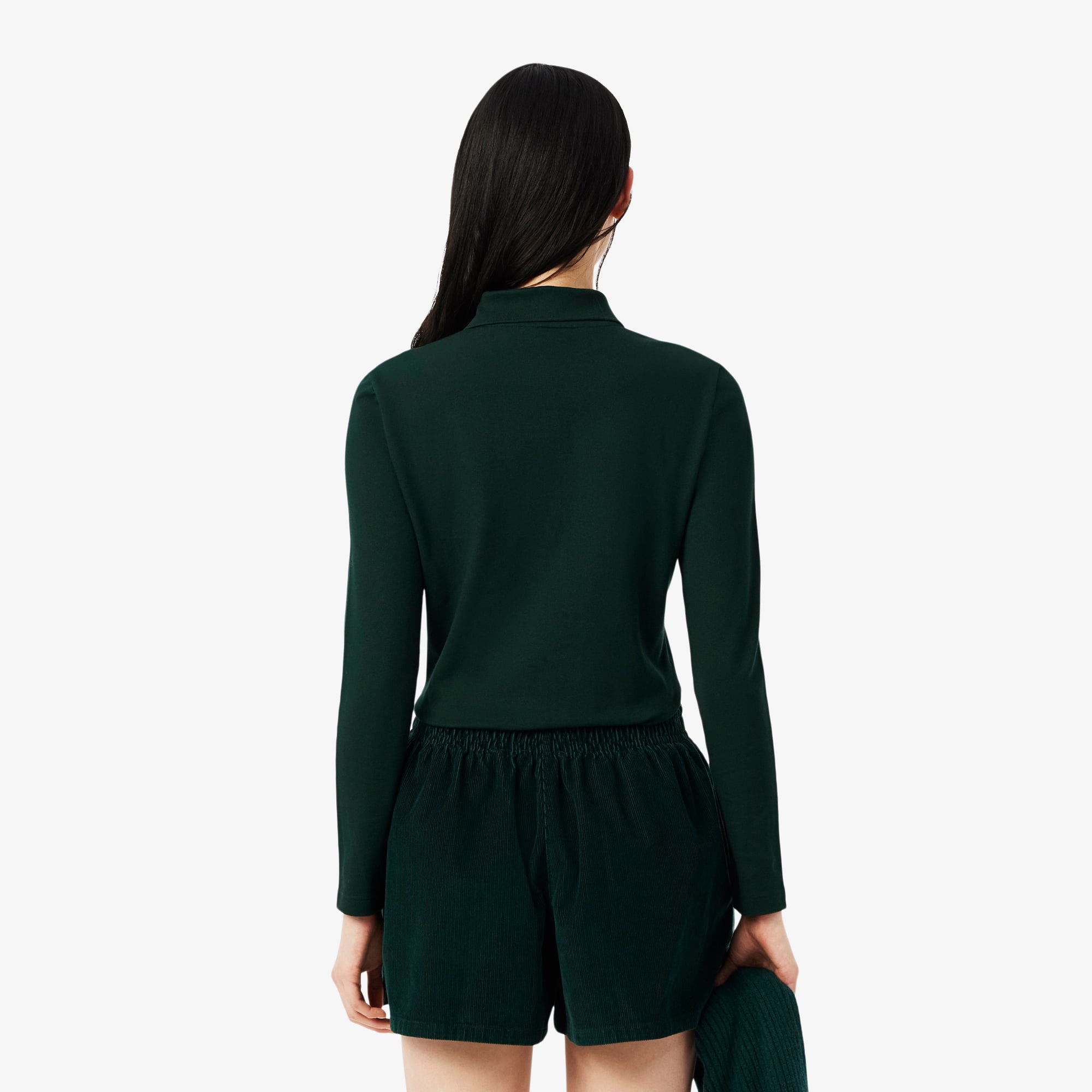 Áo Polo Lacoste Nữ L.12.D Piqué Ôm Dáng Co Giãn