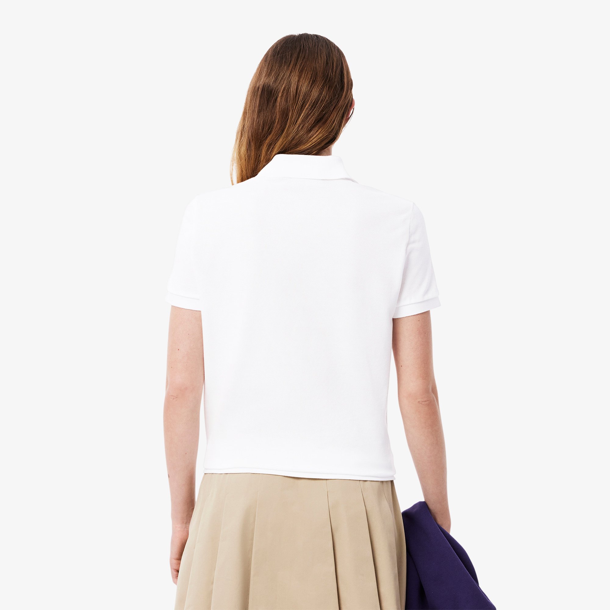 Áo Polo Lacoste Nữ Dáng Suông Chất Liệu Piqué Mềm Mại