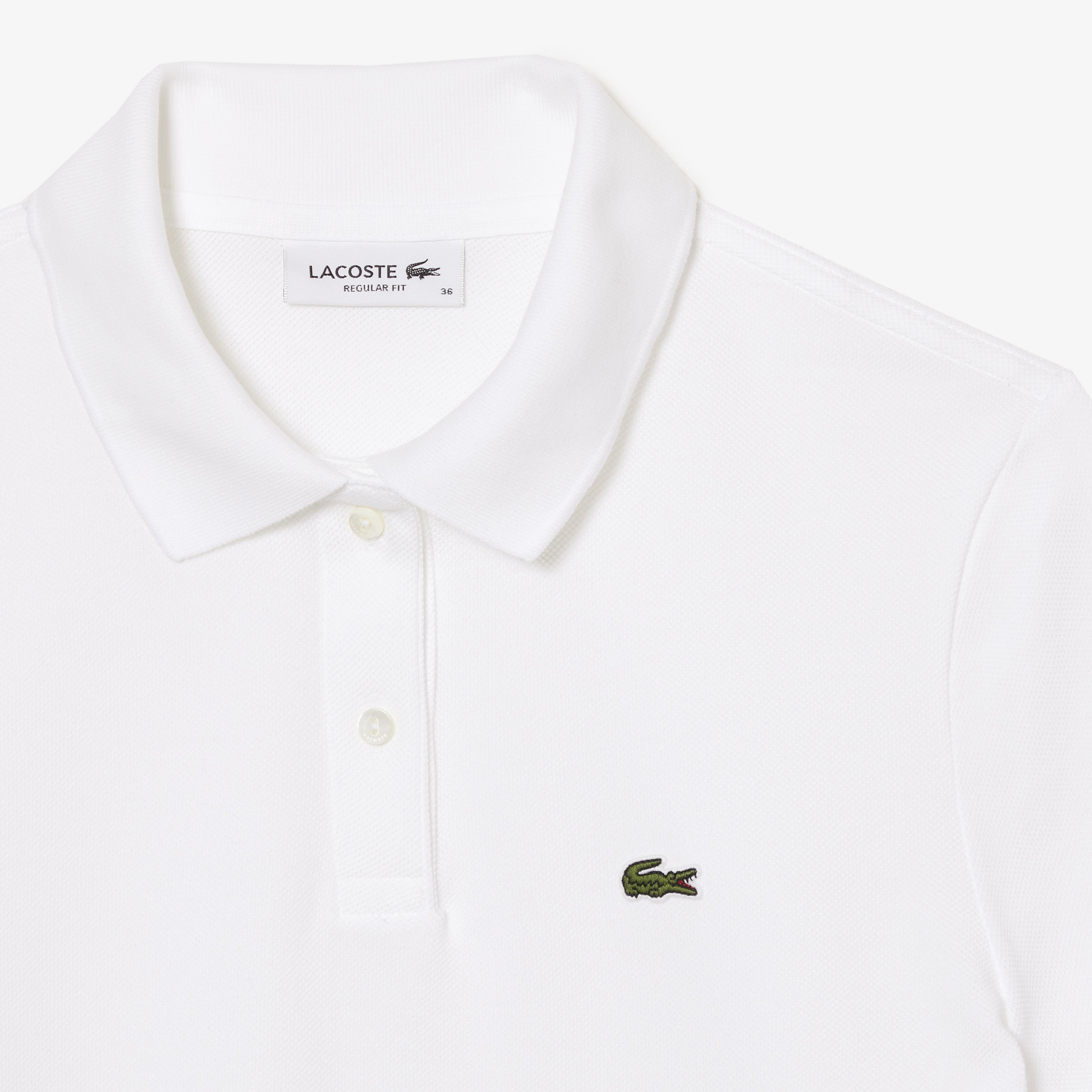 Áo Polo Lacoste Nữ Dáng Suông Chất Liệu Piqué Mềm Mại